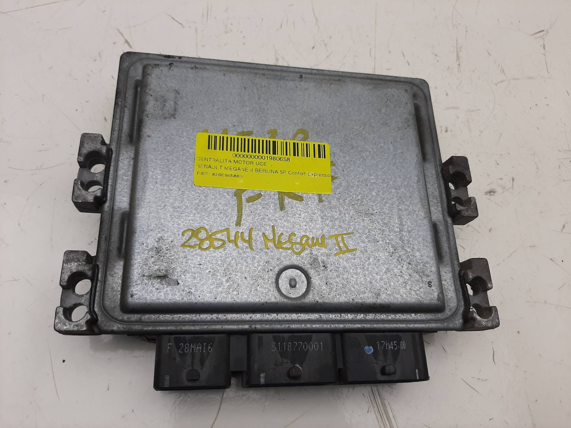 RENAULT Megane 2 generation (2002-2012) Unitate de control motor 8200565863,8200565863 20566007