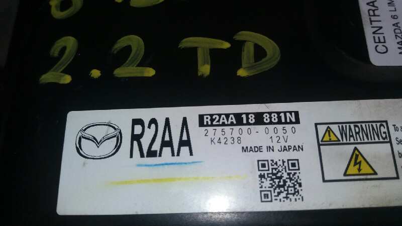 MAZDA 6 GH (2007-2013) Motorkontrollenhet ECU R2AA18881N 18424944