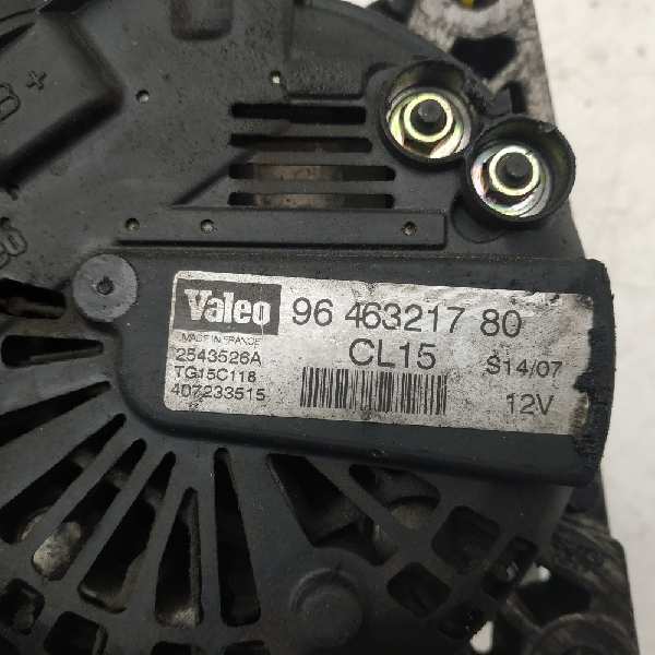 PEUGEOT 206 1 generation (1998-2009) Ģenerators 9646321780, 2543526A 18540271