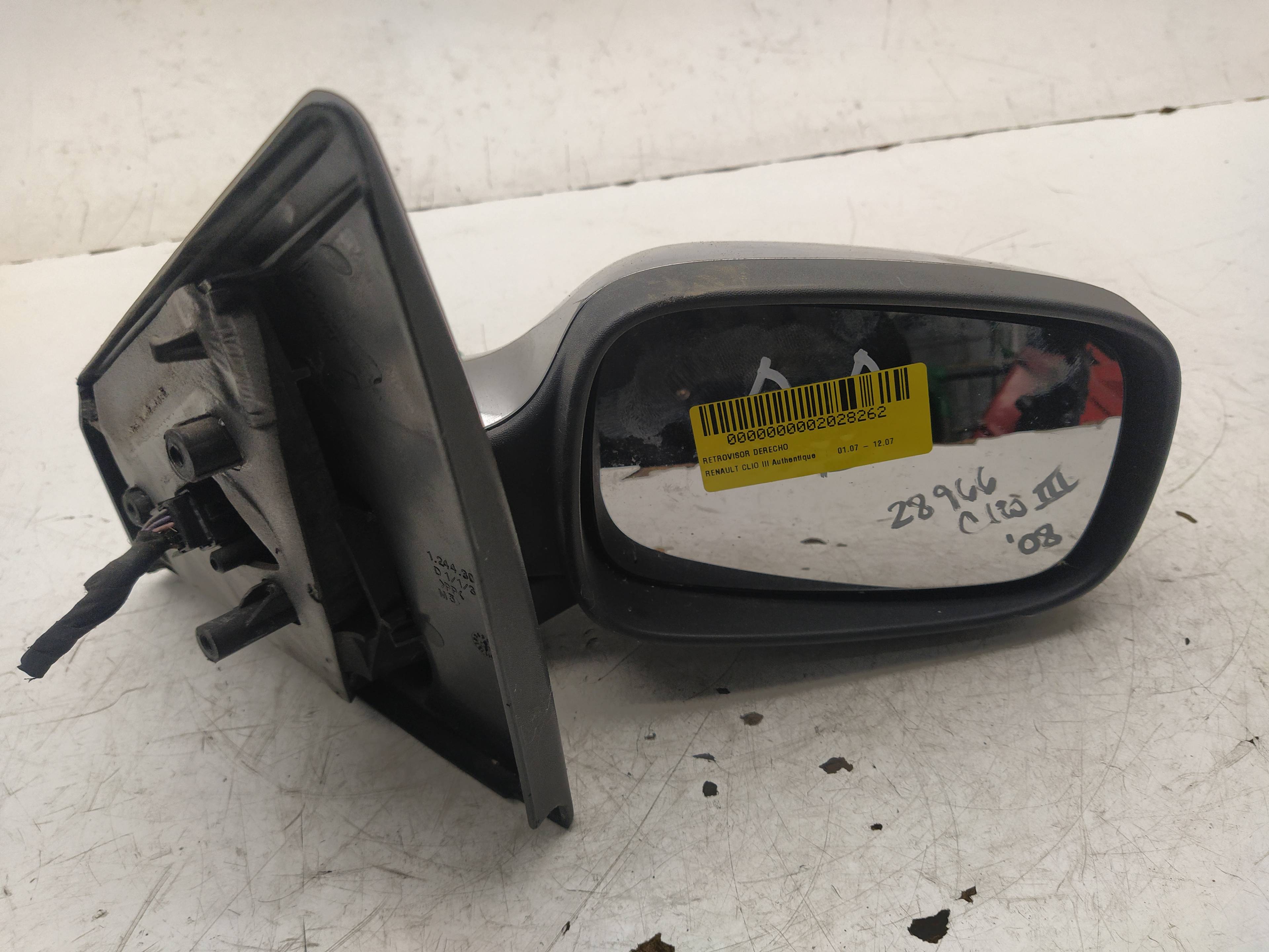 AUDI Clio 2 generation (1998-2013) Right Side Wing Mirror 12443070 18643491