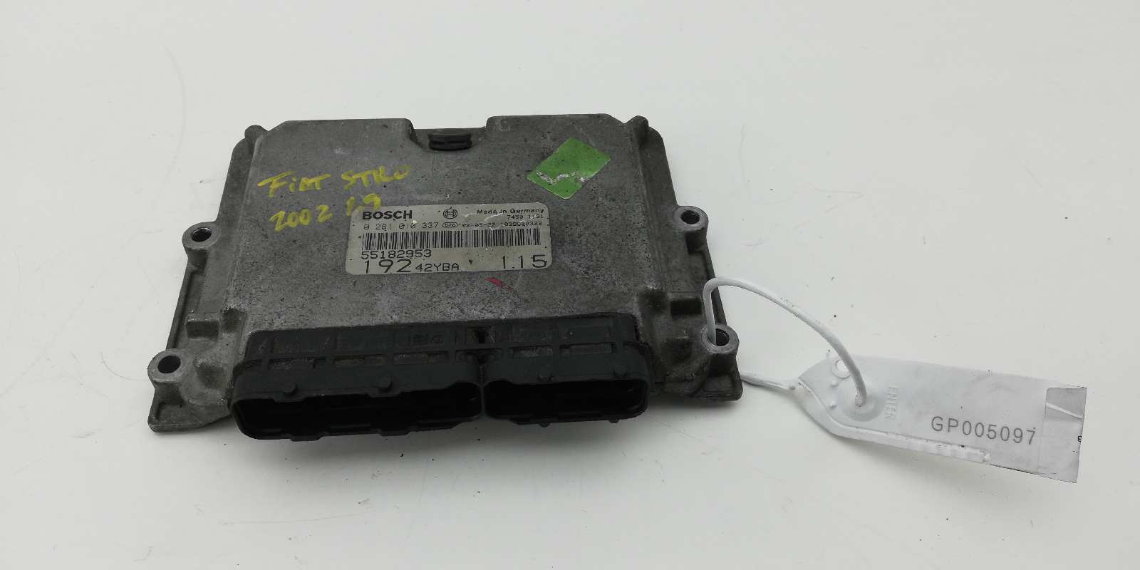 FIAT Stilo 1 generation (2001-2010) Motorkontrollenhet ECU 55182953, 19242YBA 18497673