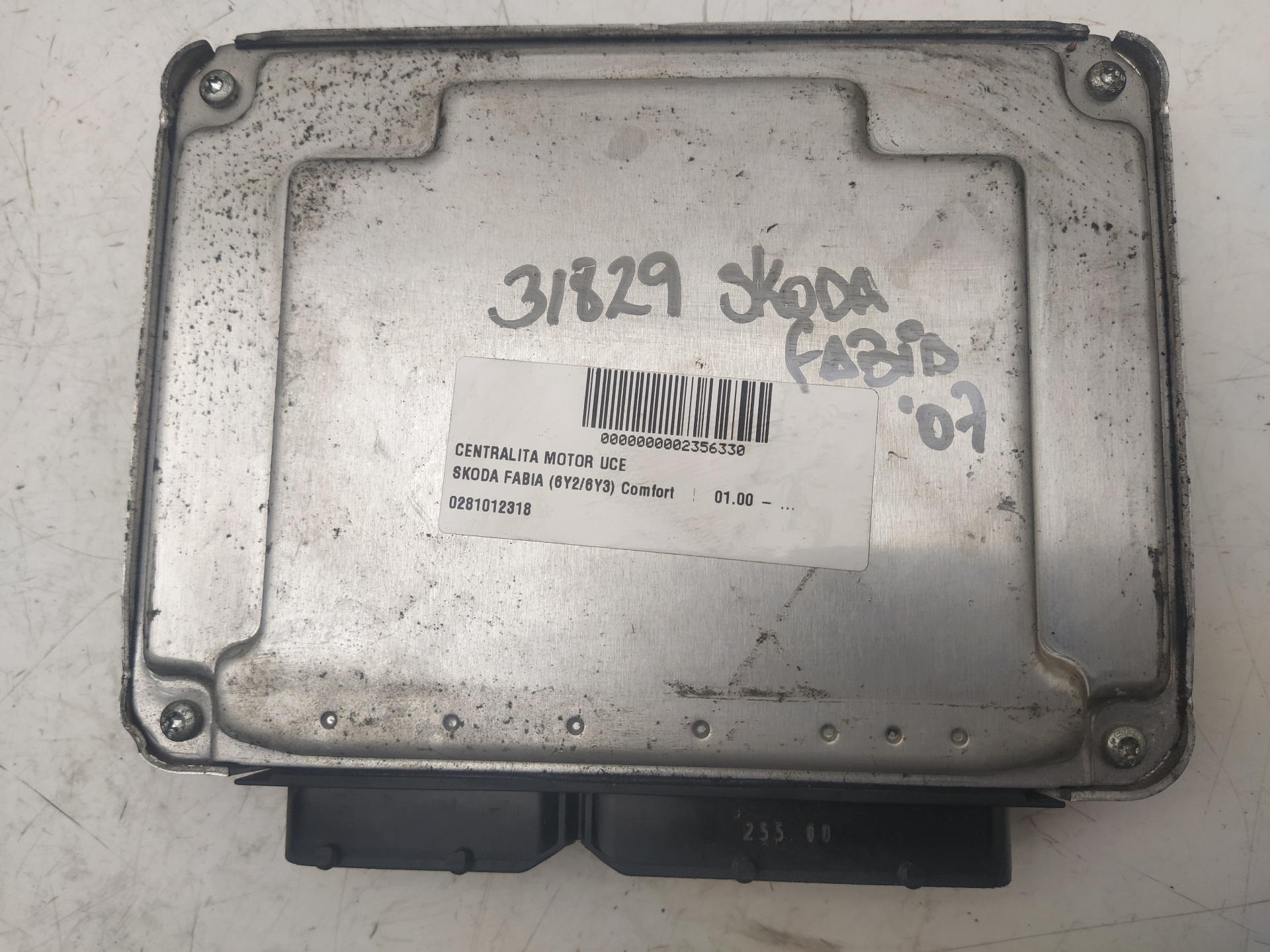 SKODA Fabia 6Y (1999-2007) Engine Control Unit ECU 0281012318,045906019BR 23685638