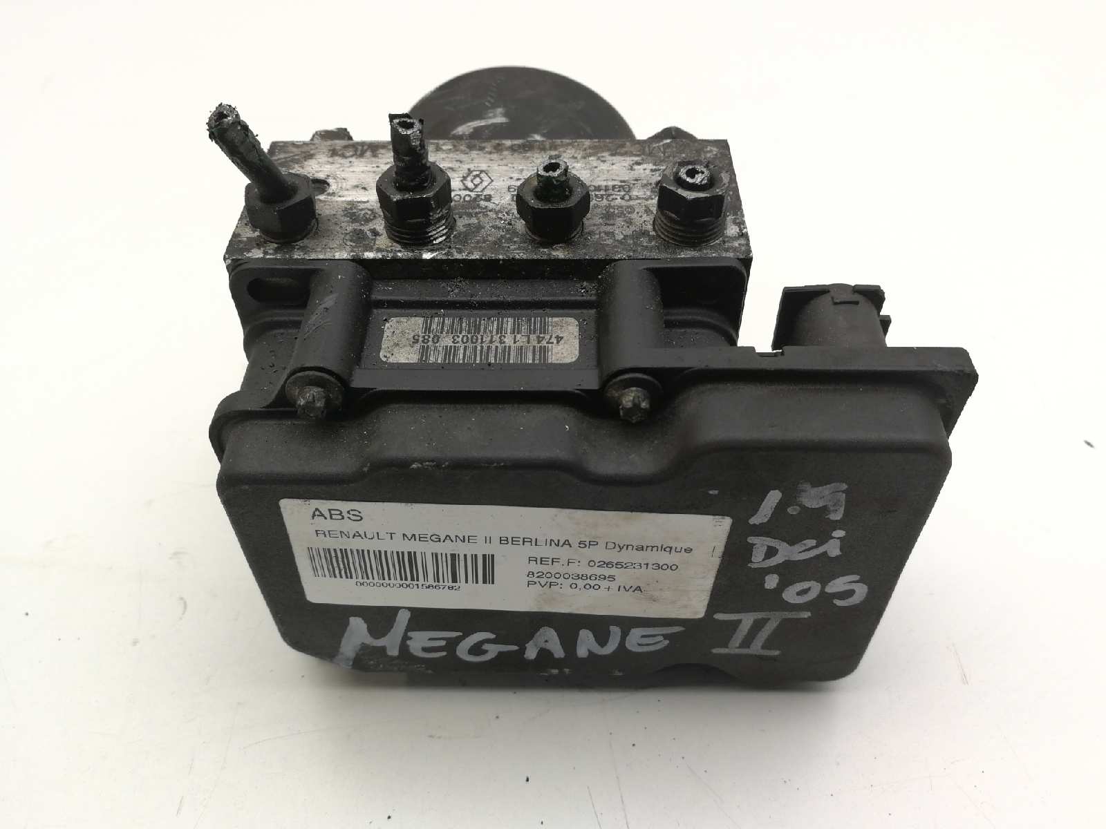 AUDI Megane 2 generation (2002-2012) ABS Pump 0265231300,8200038695,03110651649 18491859