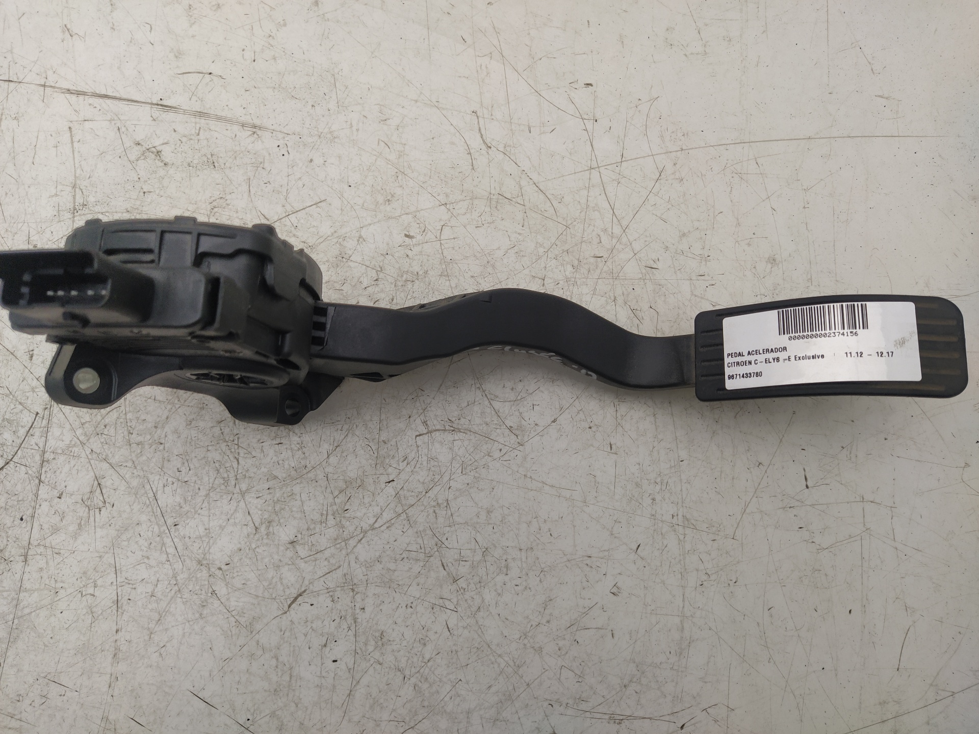 CITROËN C-Elysee 2 generation (2012-2017) Throttle Pedal 9671433780, 6PV00994941 24028866