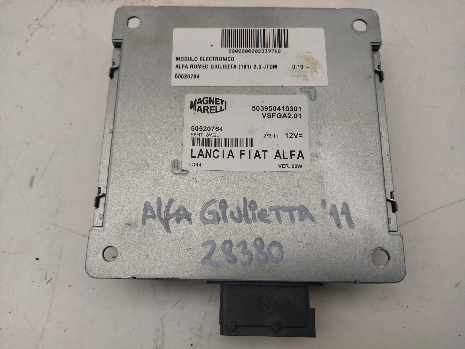 ALFA ROMEO Giulietta 940 (2010-2020) Kiti valdymo blokai 50520764, 503950410301 22809455
