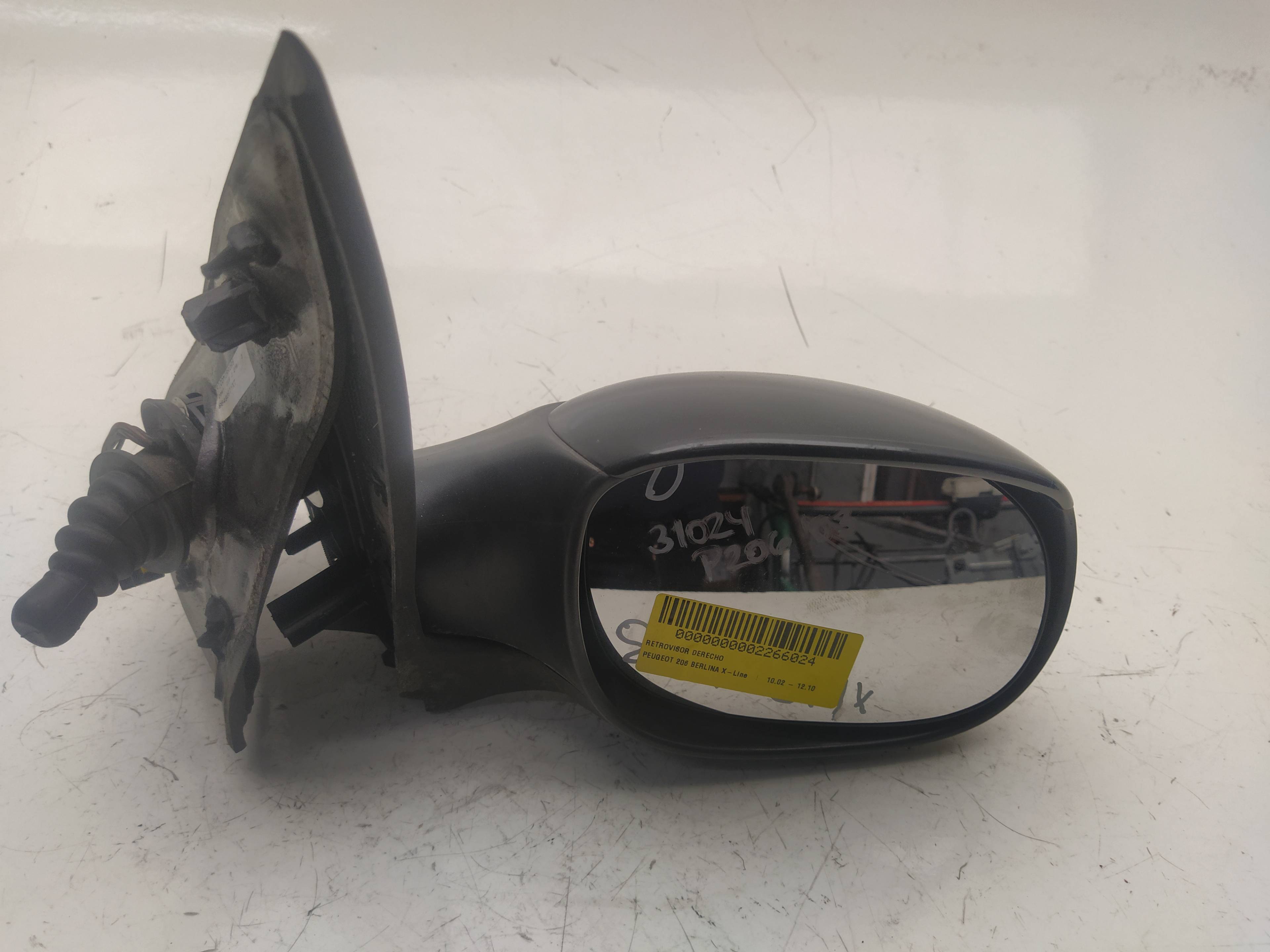 PEUGEOT 206 1 generation (1998-2009) Right Side Wing Mirror 96480971XT 20364460