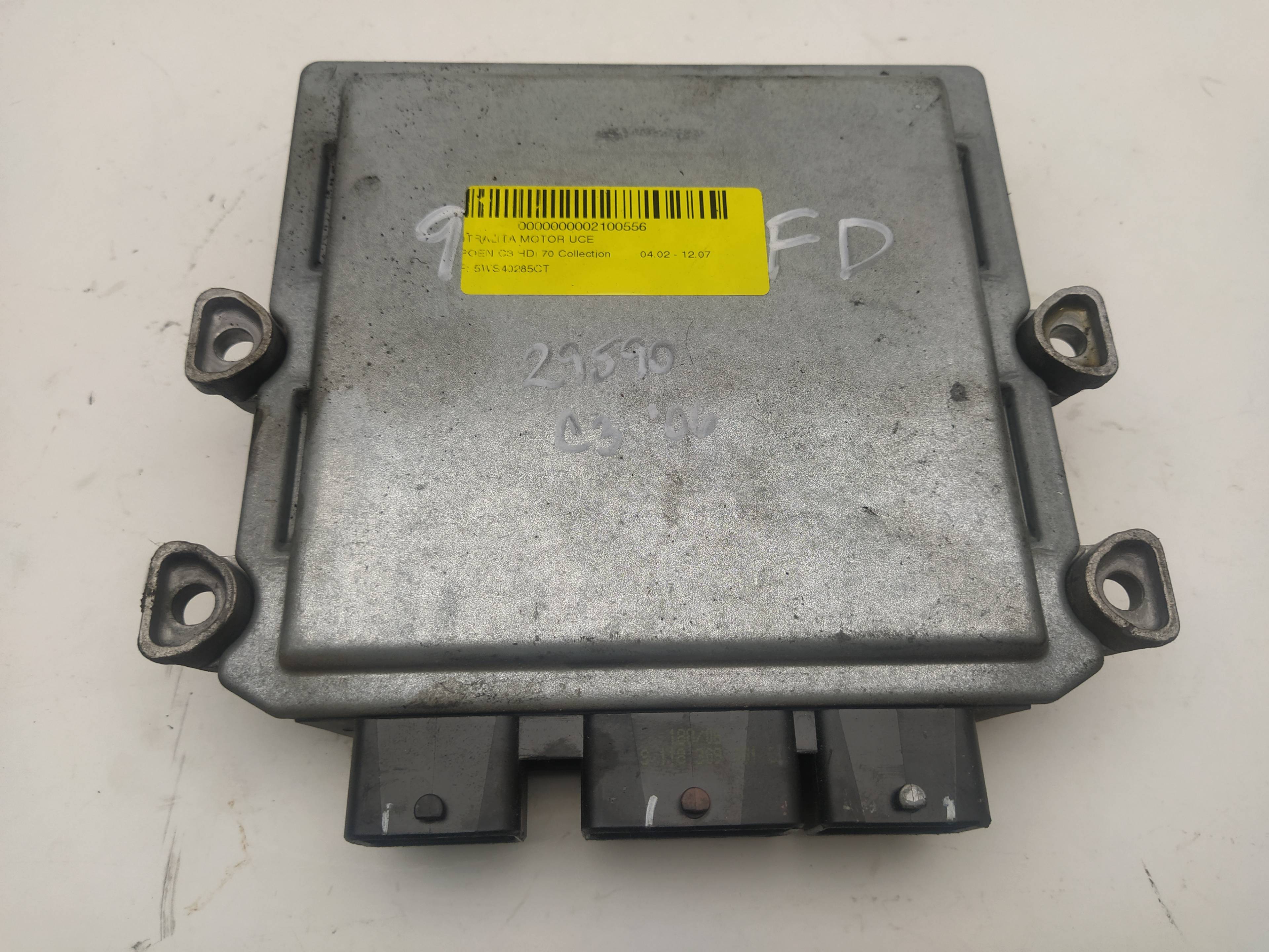 TOYOTA C3 1 generation (2002-2010) Motorkontrollenhet ECU 5WS40285CT,SW9660300280 18600461