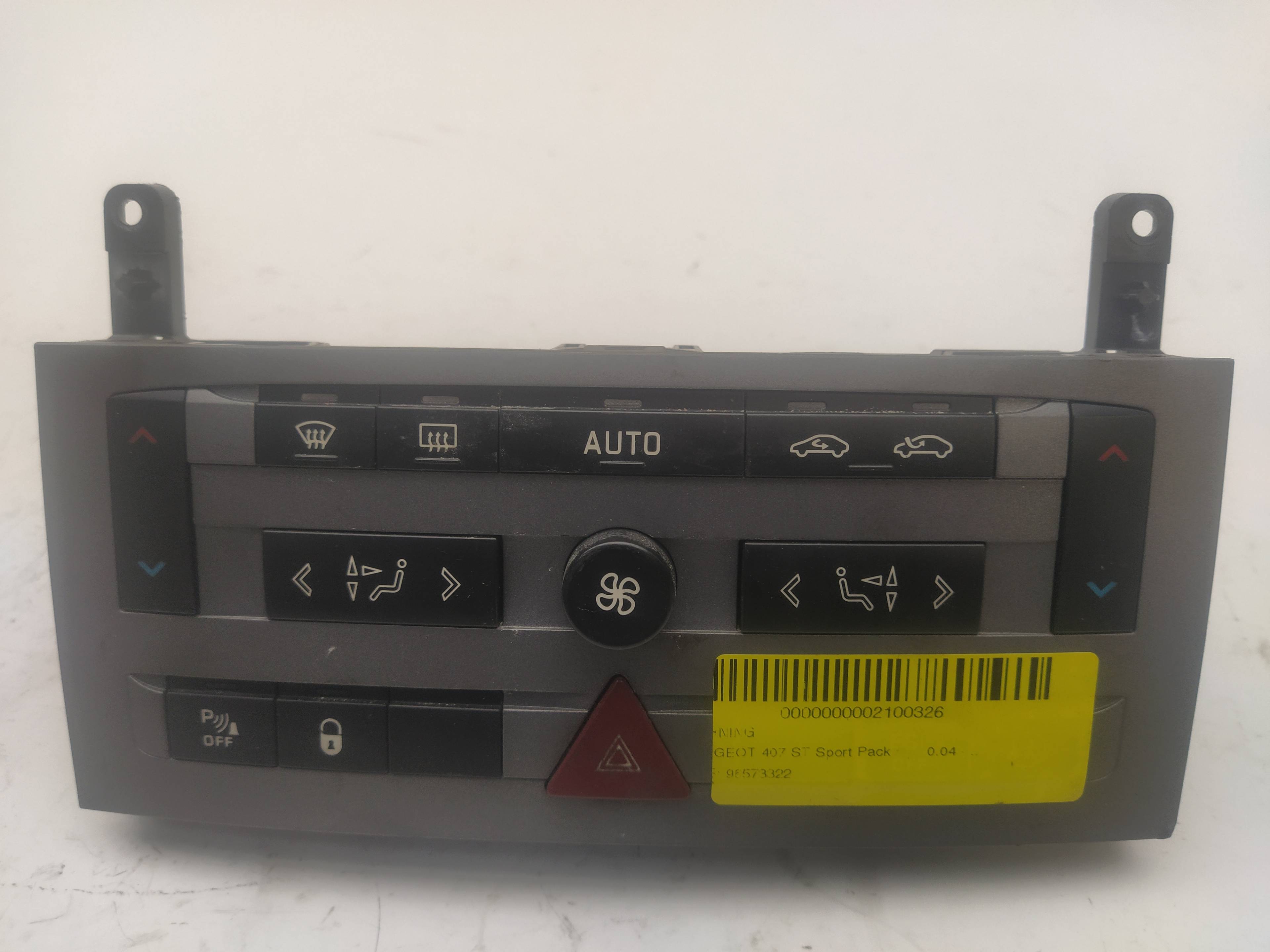 PEUGEOT 407 1 generation (2004-2010) Hazard button 96573322 18600491