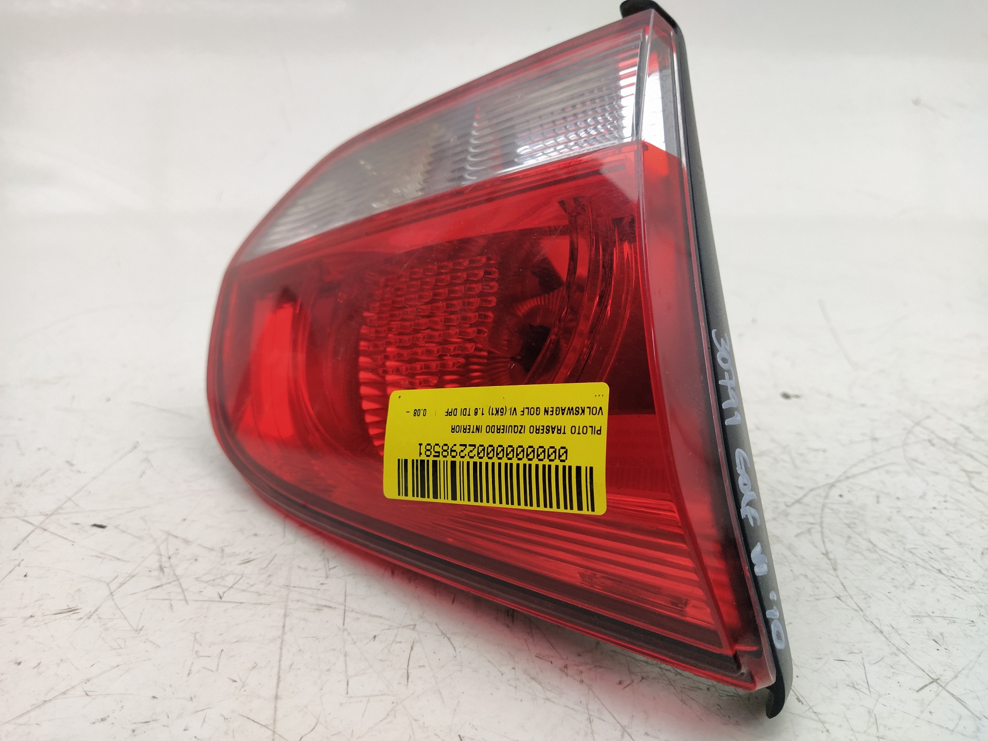 VOLKSWAGEN Golf 6 generation (2008-2015) Rear Left Taillight 16797001 24022321