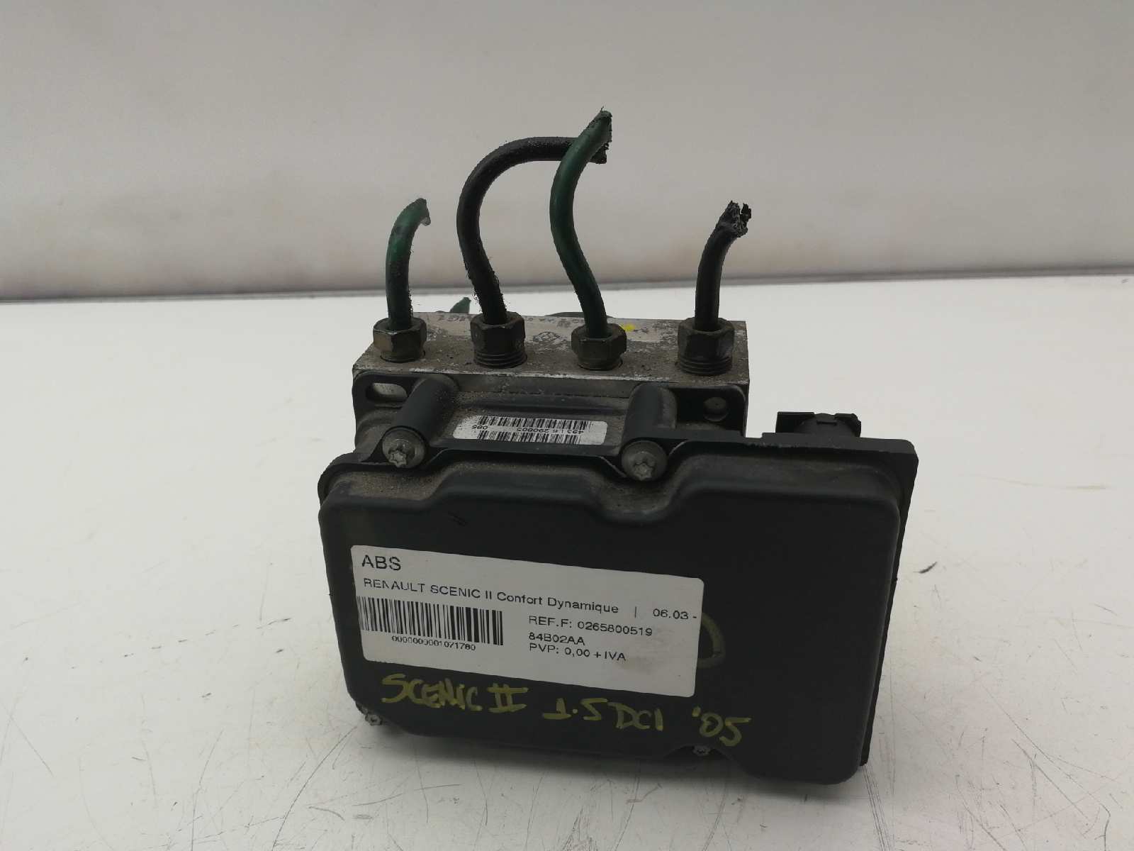 DODGE Scenic 2 generation (2003-2010) ABS Pump 0265800519, 84B02AA 18412348