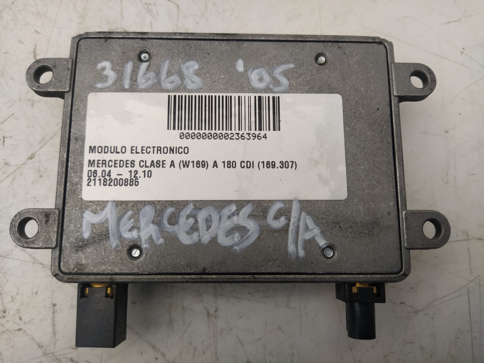 MERCEDES-BENZ A-Class W169 (2004-2012) Kiti valdymo blokai 2118200885 23525162
