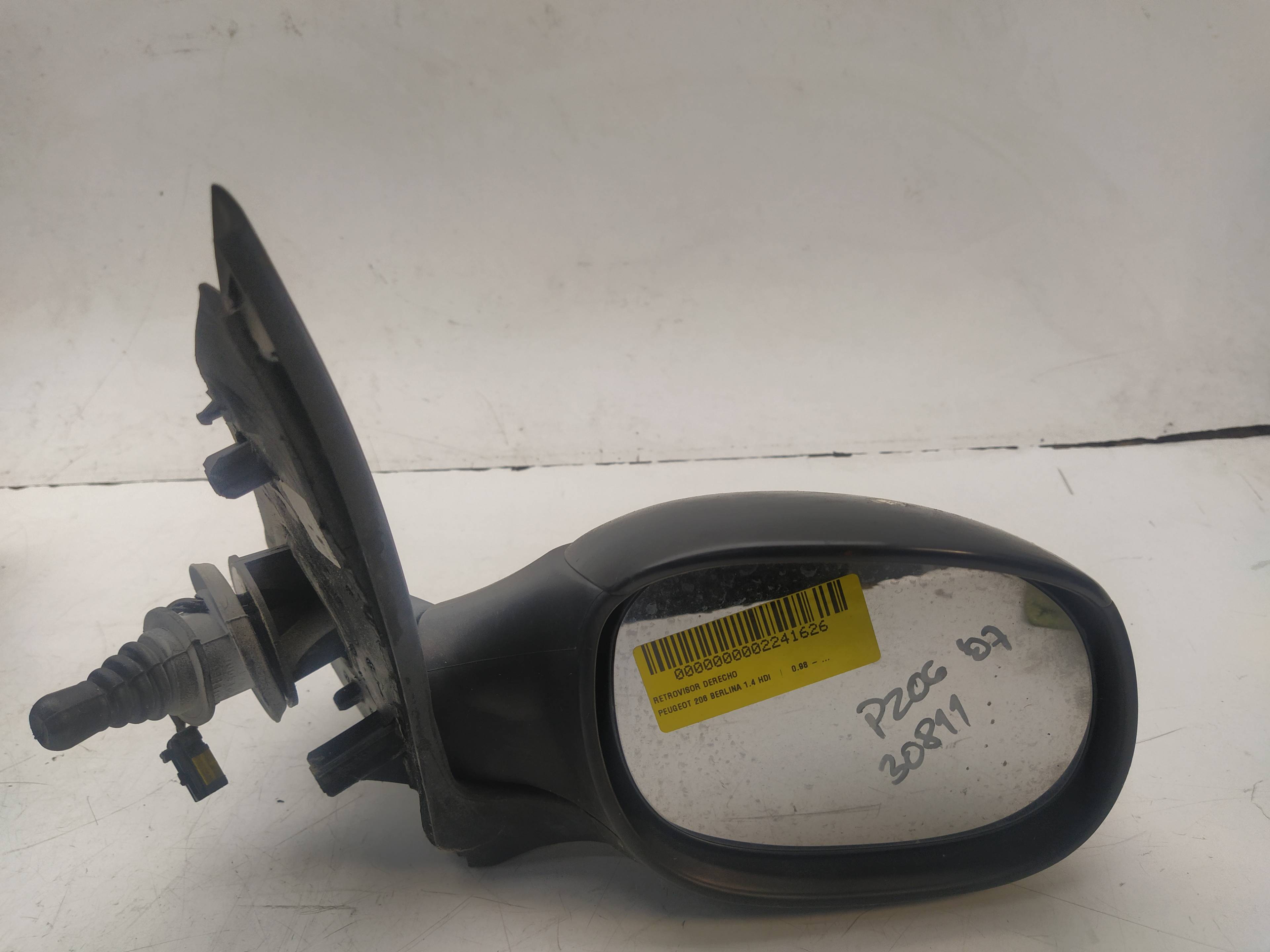 PEUGEOT 206 1 generation (1998-2009) Right Side Wing Mirror 96480971XT 18661094