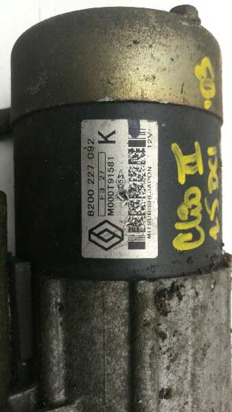 RENAULT Clio 2 generation (1998-2013) Starter Motor 8200227092, M000T91581 18519751