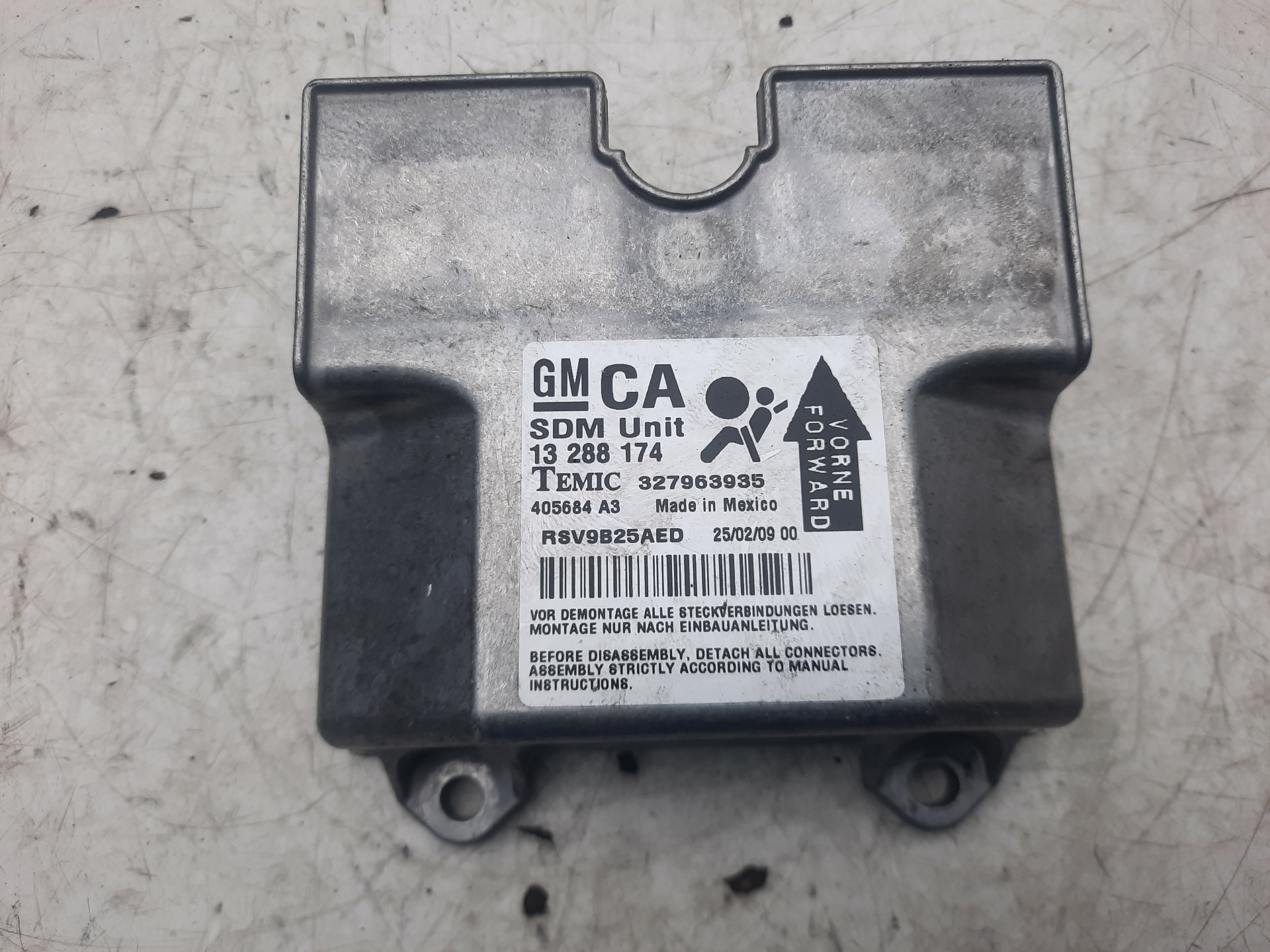 OPEL Astra H (2004-2014) SRS vadības bloks 13188854 18642316