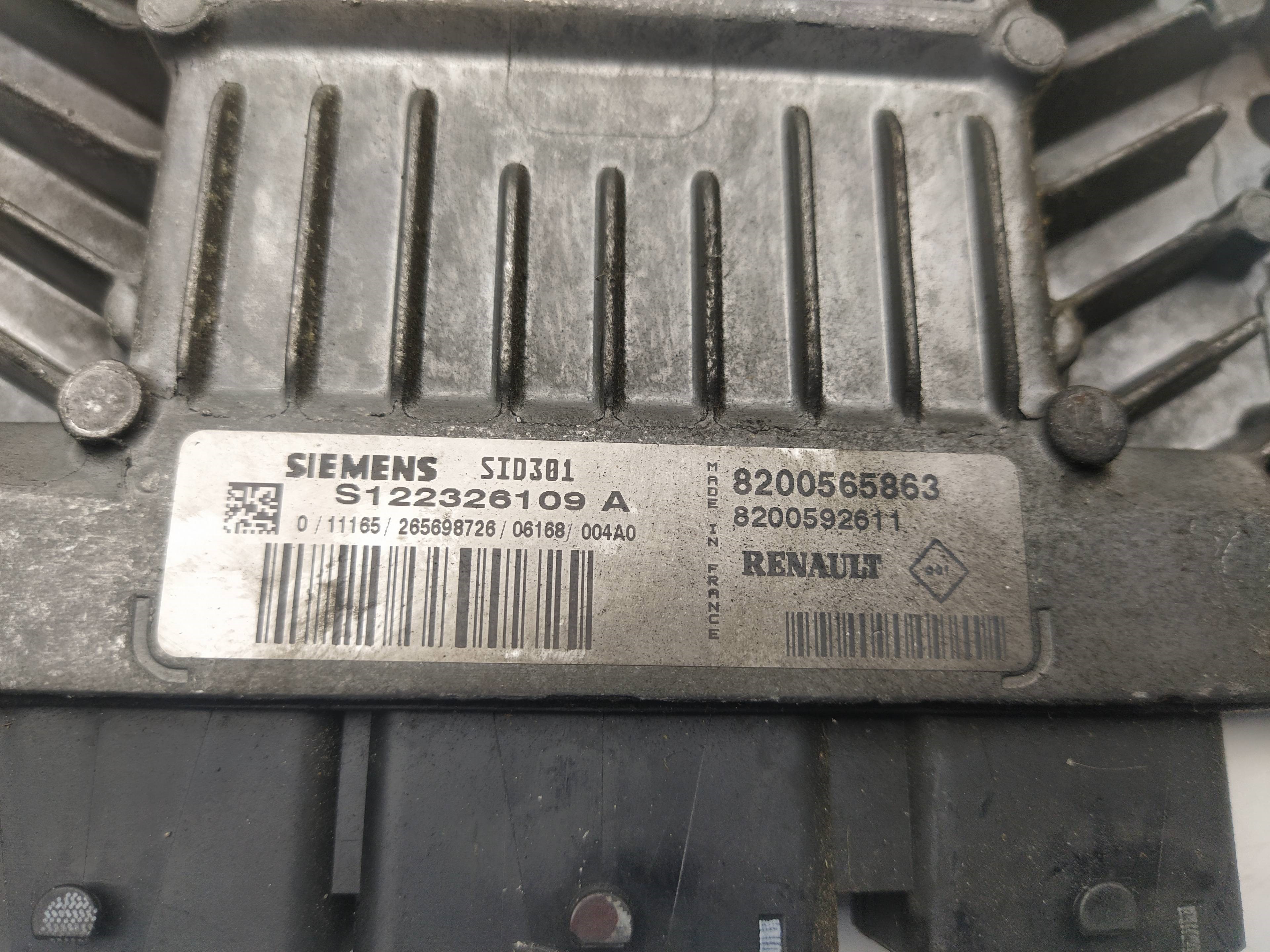 RENAULT Megane 2 generation (2002-2012) Motora vadības bloks 8200565863, S122326109A 18573541