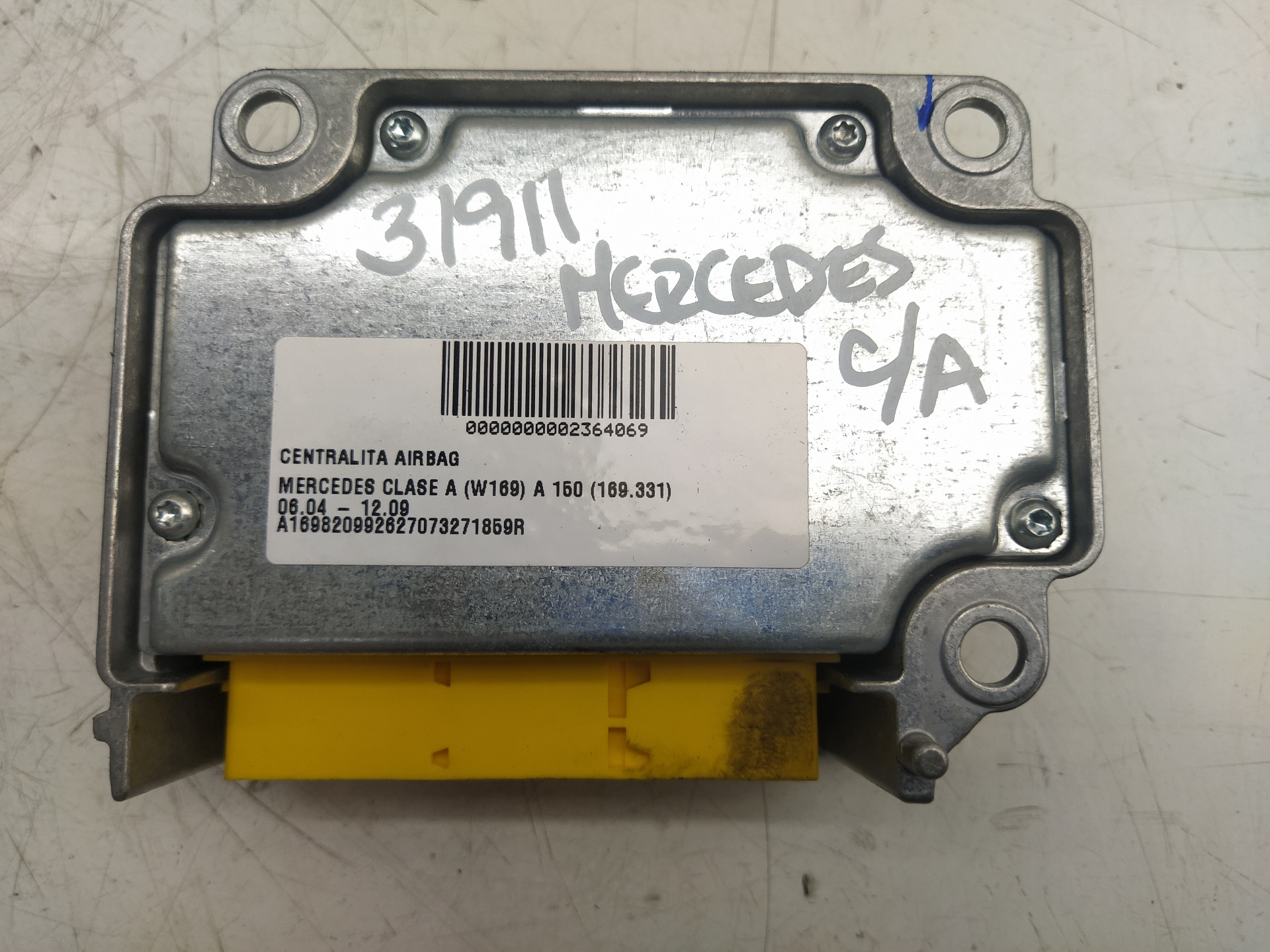 MERCEDES-BENZ A-Class W169 (2004-2012) SRS Control Unit 25045028