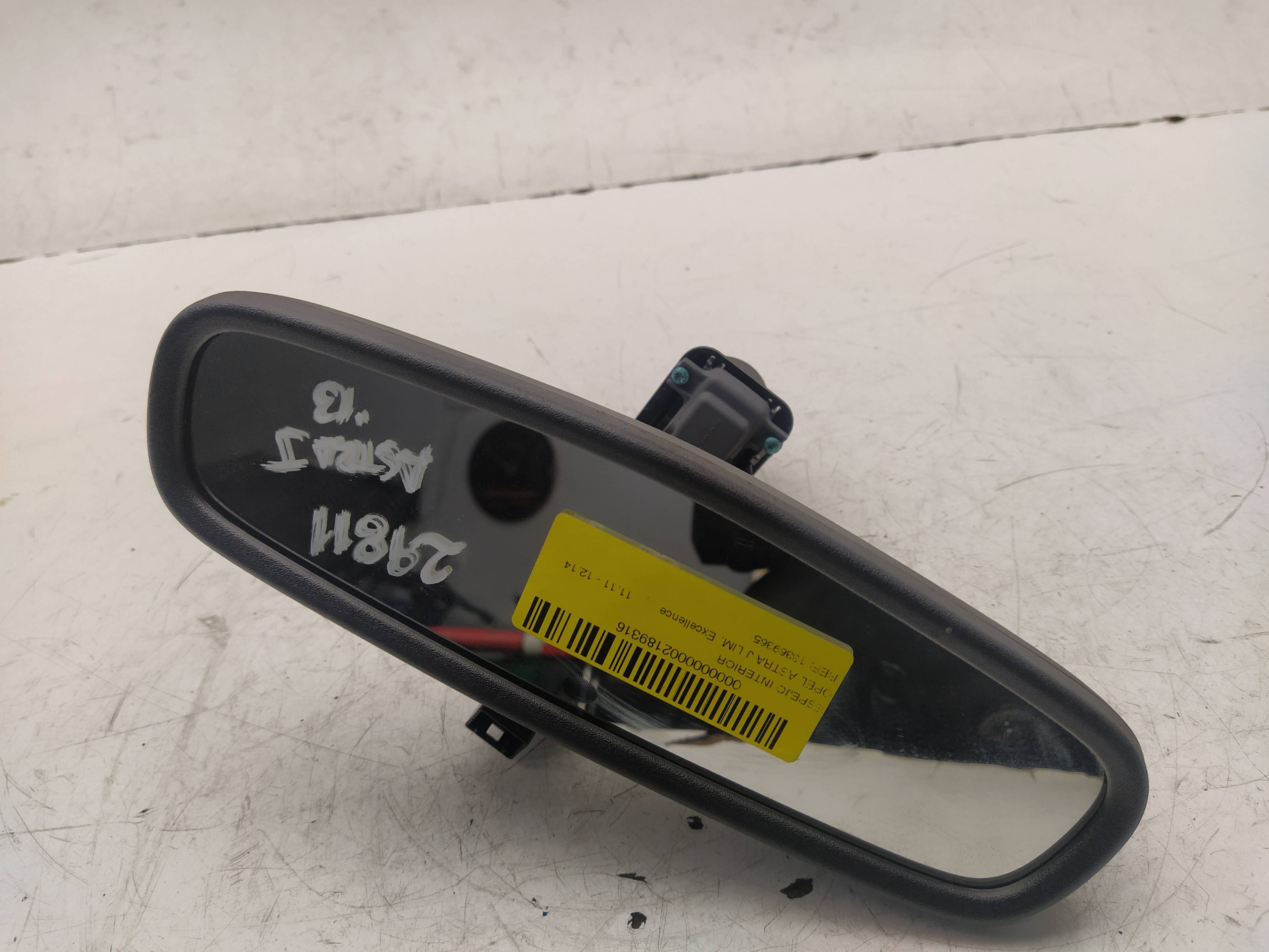 OPEL Astra J (2009-2020) Interior Rear View Mirror 13369365 18631190