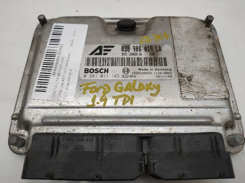 FORD Galaxy 1 generation (1995-2006) Variklio kompiuteris 038906019LR, 0281011143, 3M2112A650 18530645