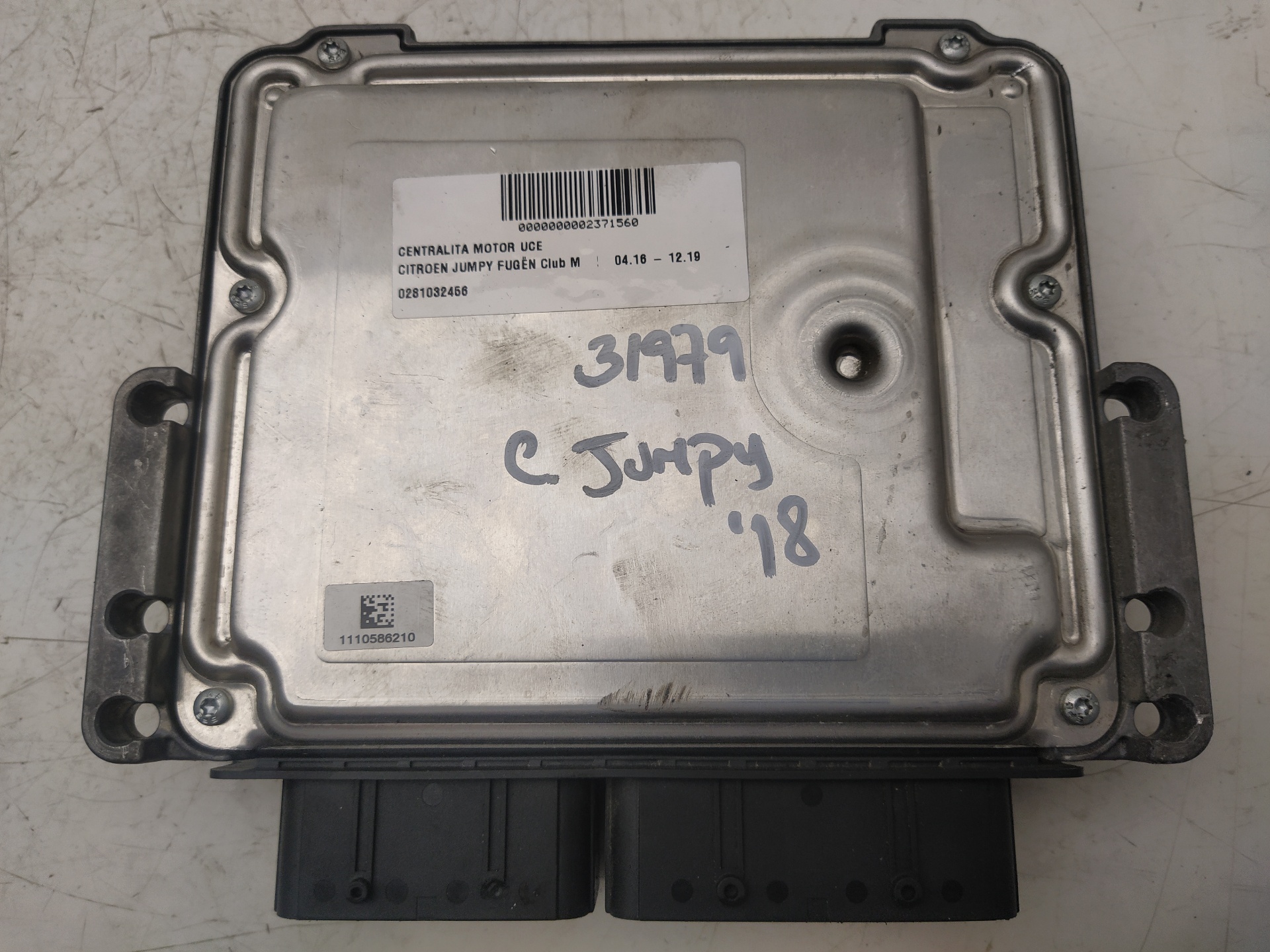 CITROËN Jumpy 3 generation (2016-2023) Motorstyrenhet ECU 0281032456, 9814182680, 9806460480 23891819