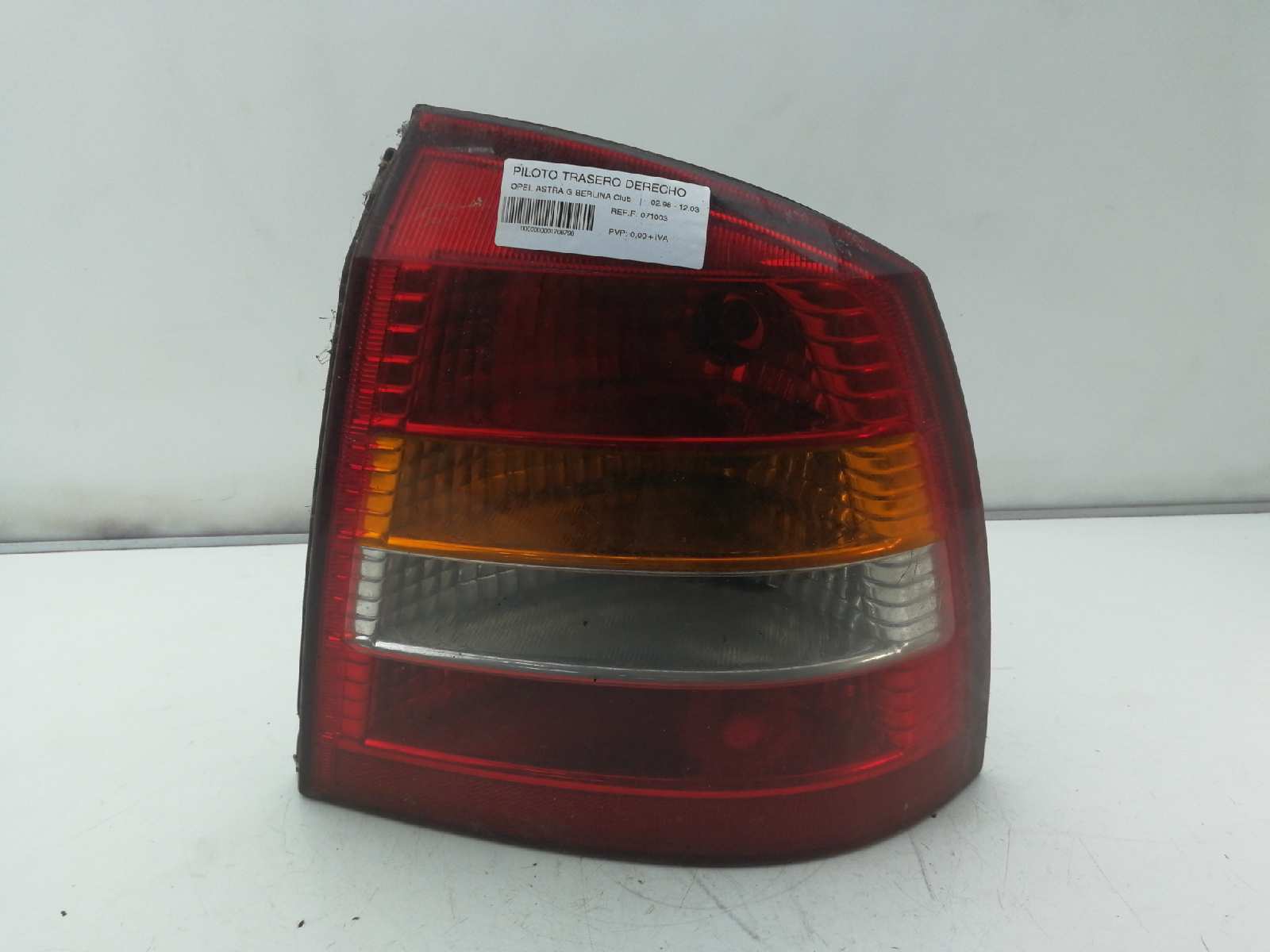 OPEL Astra H (2004-2014) Rear Right Taillight Lamp 071003, 09117441 18513282