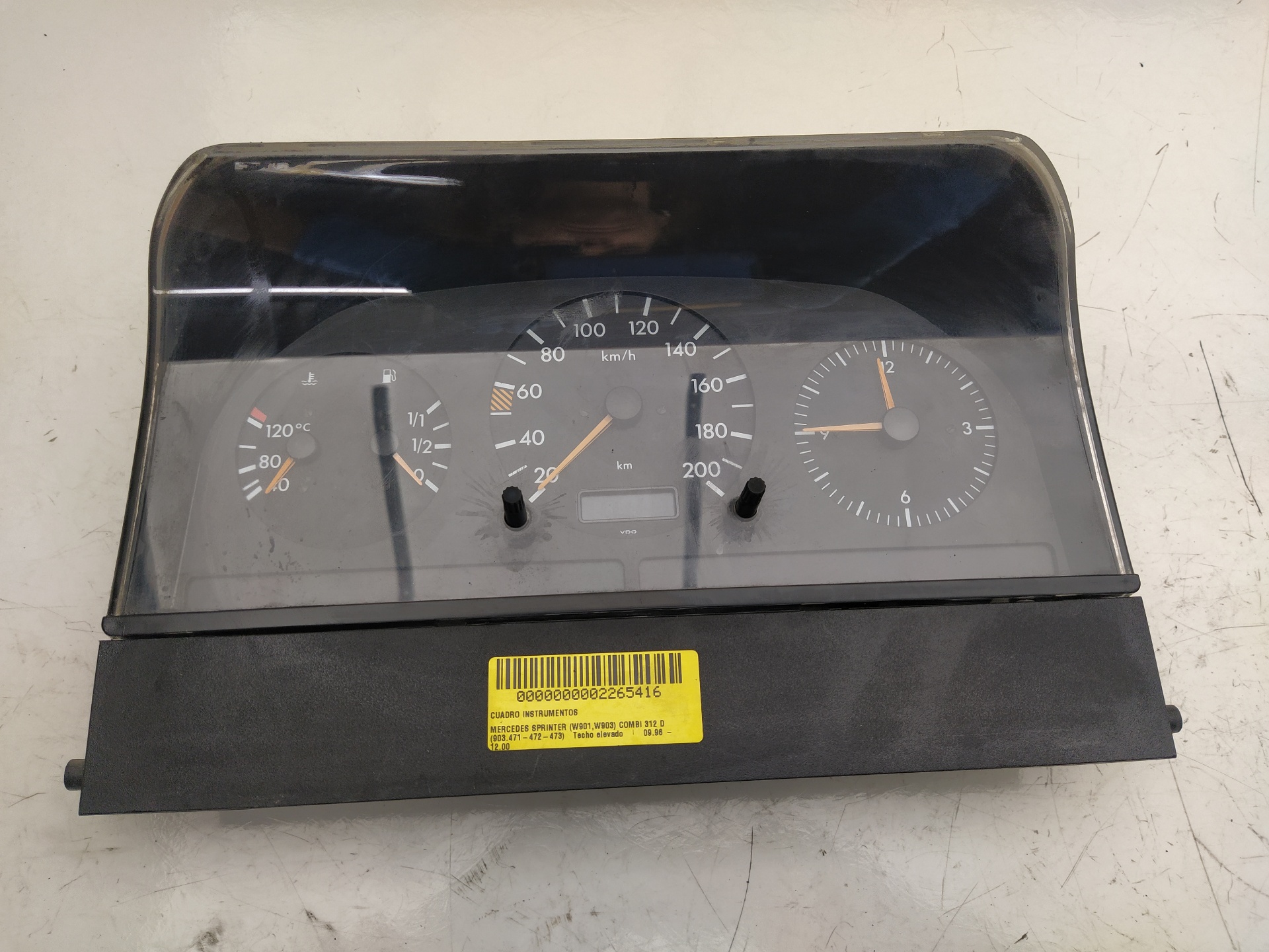 MERCEDES-BENZ Sprinter 1 generation (903) (1995-2006) Speedometer MB0005425301 24023197