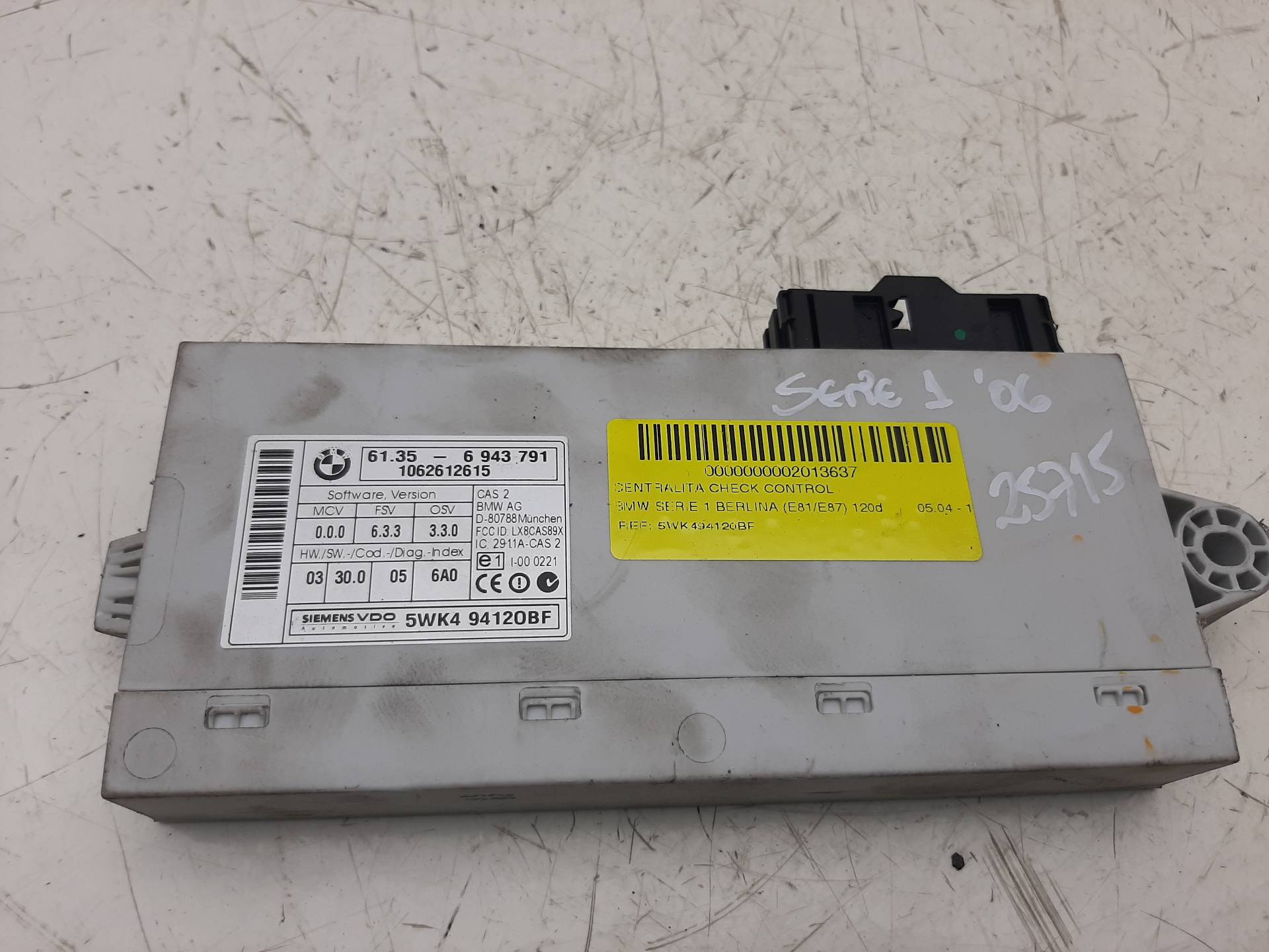 BMW 1 Series F20/F21 (2011-2020) Other Control Units 5WK494120BF,61356943791 18577043