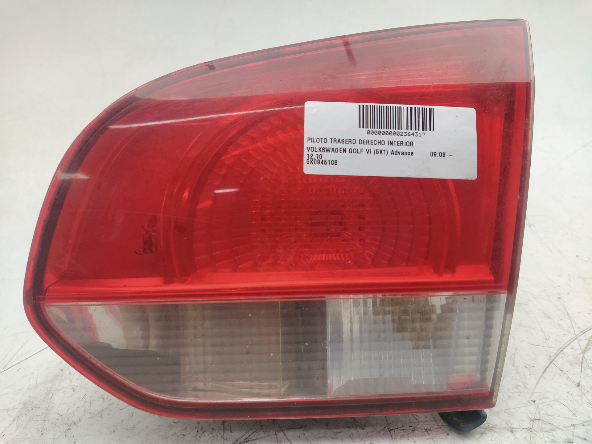 CHEVROLET Golf 6 generation (2008-2015) Rear Right Taillight Lamp 5K0945108,89090386R 23721802