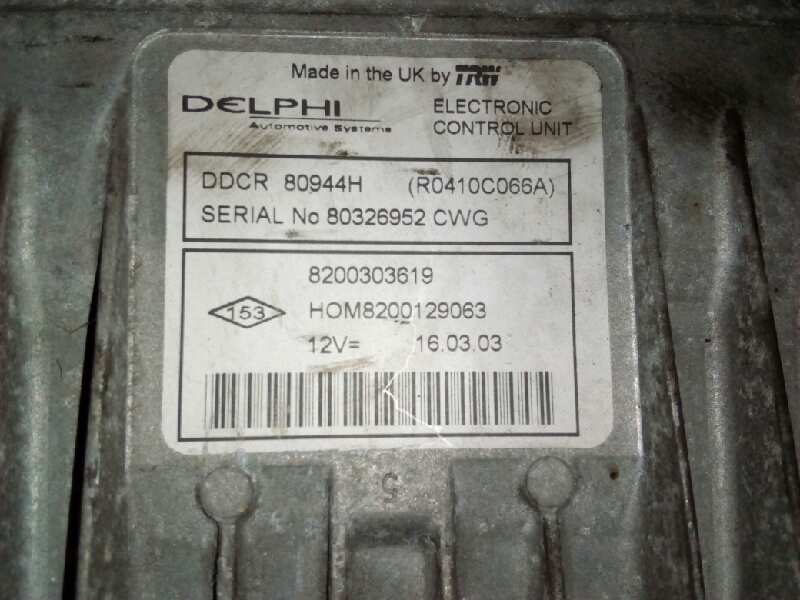 RENAULT Clio 2 generation (1998-2013) Engine Control Unit ECU 8200303619 18392053