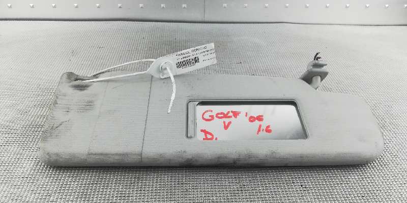 VOLKSWAGEN Golf 6 generation (2008-2015) Right Side Sun Visor 1K0857552 18478216