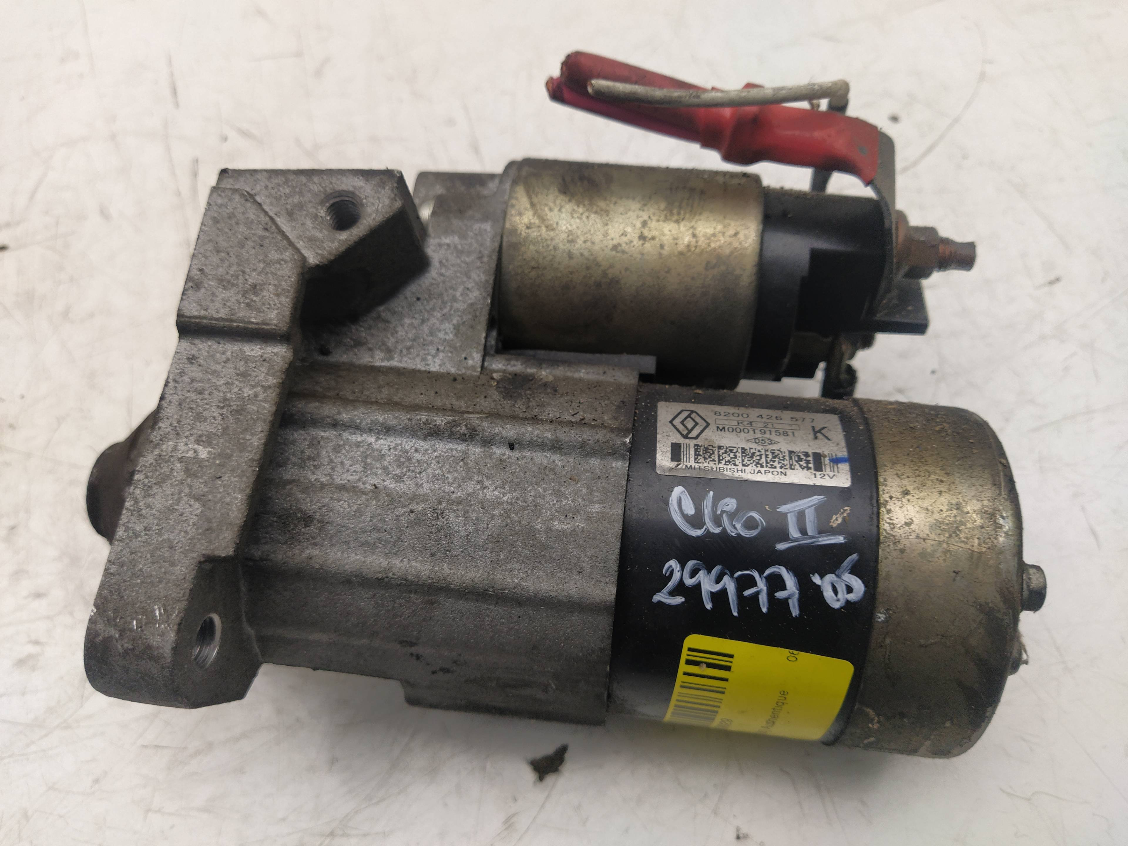 RENAULT Clio 2 generation (1998-2013) Starter Motor 8200426577, M000T91581 18624378