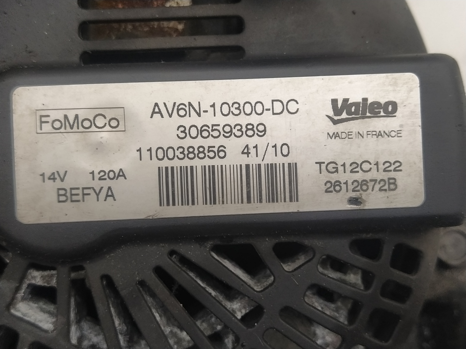 FORD C-Max 2 generation (2010-2019) Dynamo AV6N10300DC,TG12C122 22561514