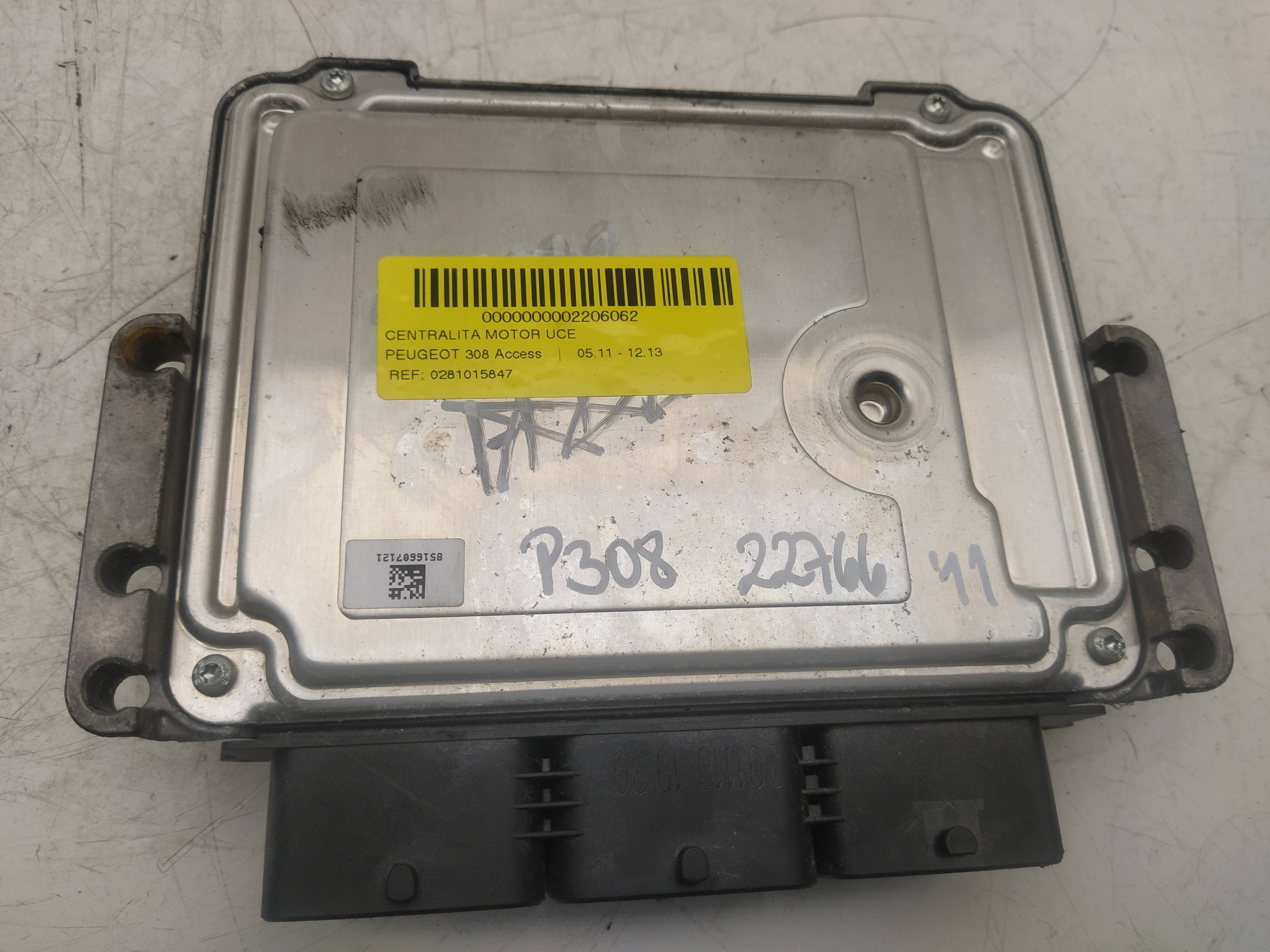 PEUGEOT 308 T7 (2007-2015) Variklio kompiuteris 0281015847,9674245180 18636125