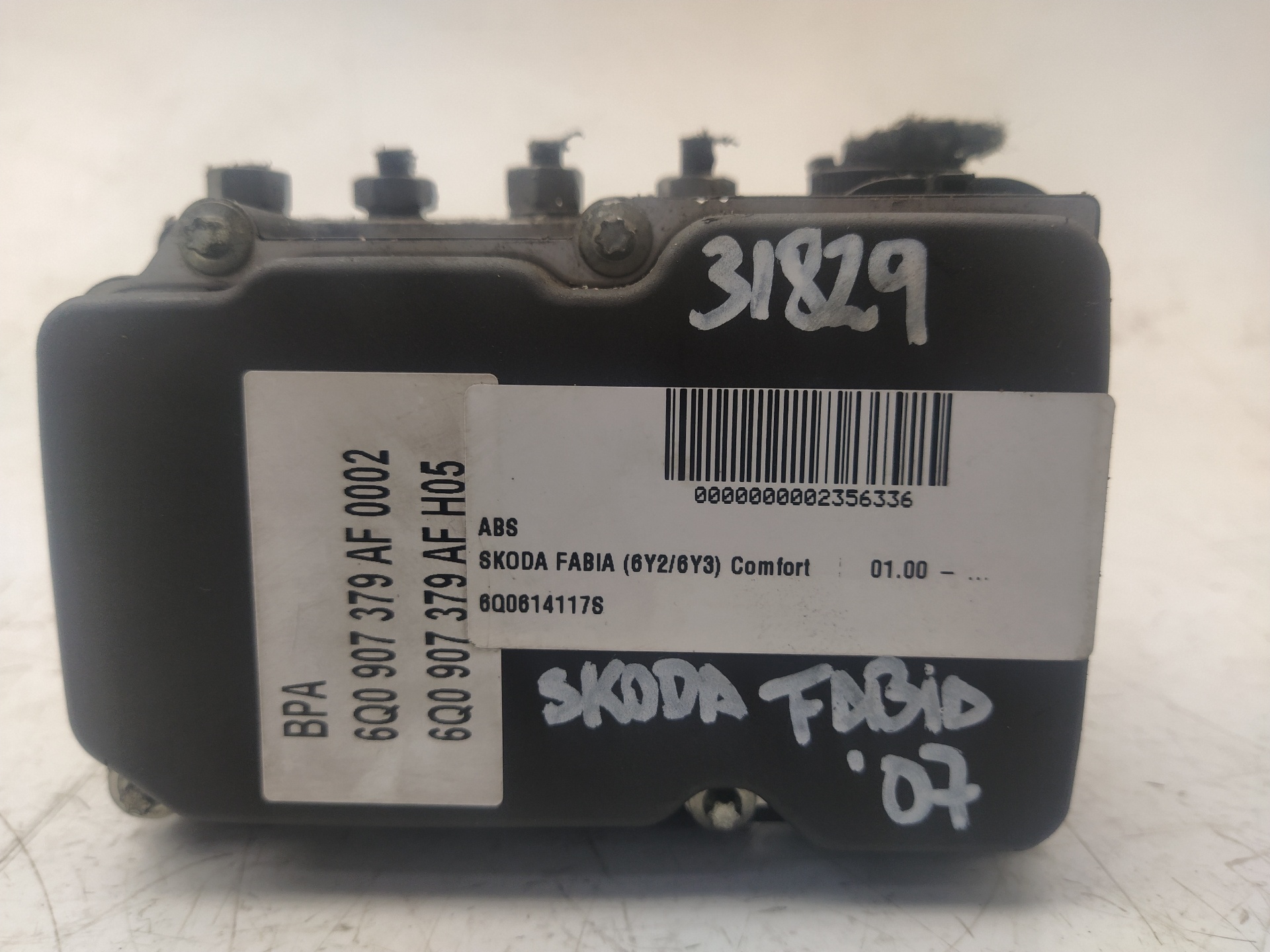 SKODA Fabia 6Y (1999-2007) ABS pumppu 6Q0614117S 23685605