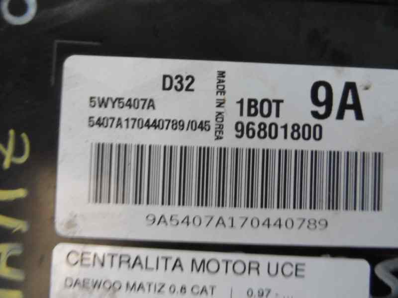 PONTIAC Matiz M100 (1998-2001) Motorkontrollenhet ECU 5WY5407A 18349417