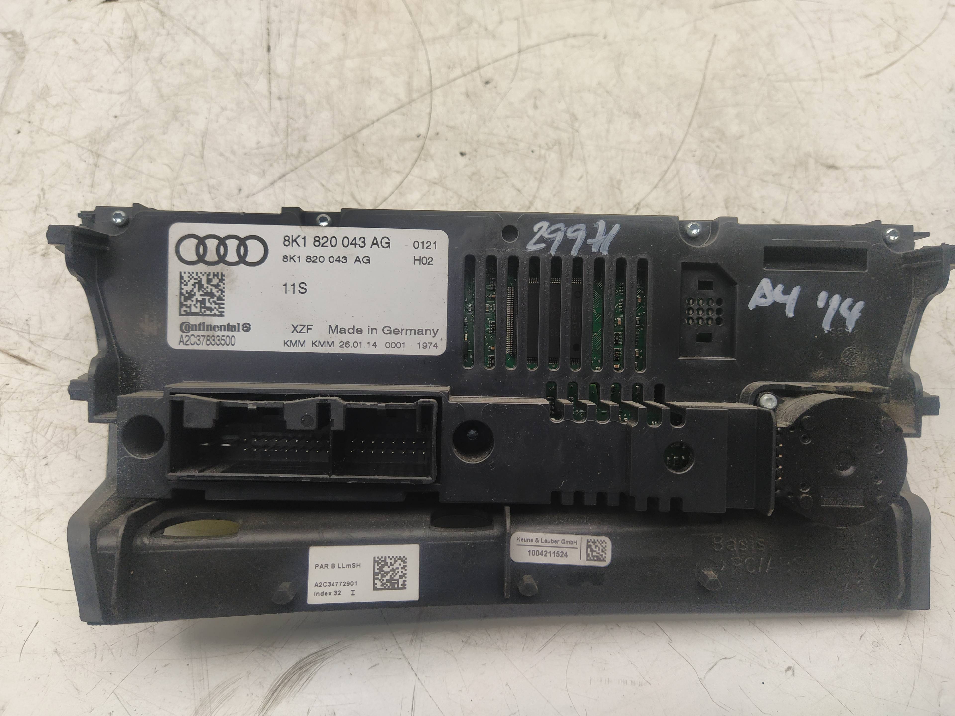 AUDI A5 8T (2007-2016) Μονάδα Ελέγχου Κλίματος 8K1820043AG 18619660