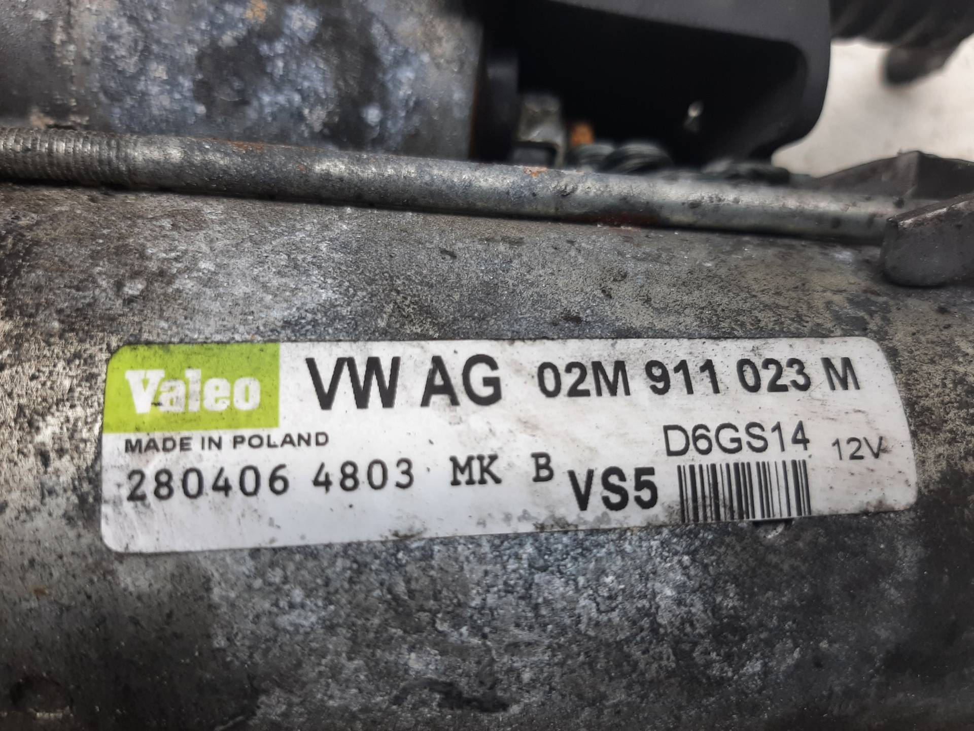 VOLKSWAGEN Passat B6 (2005-2010) Starter Motor 02M911023M,2804064803 18578594