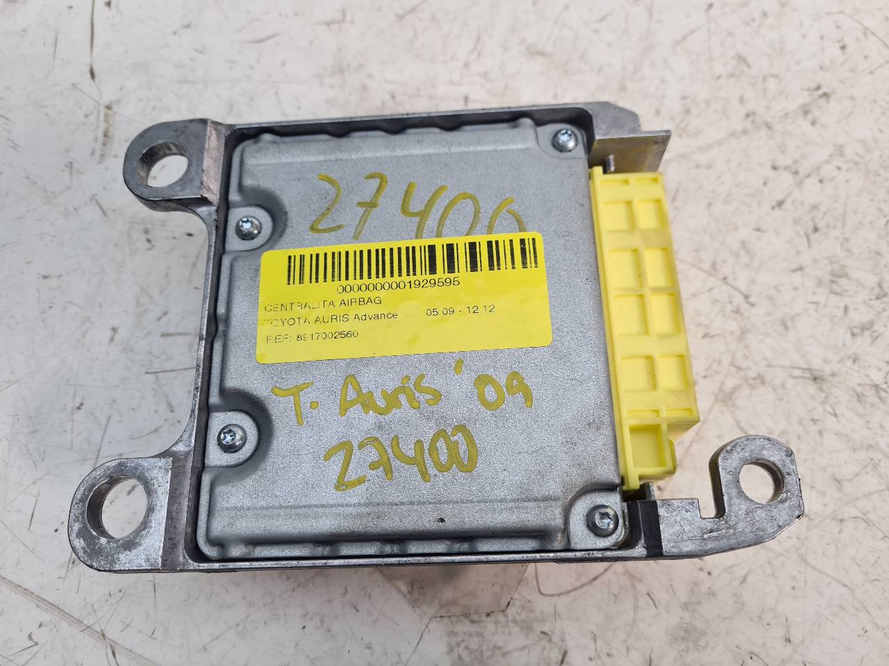 TOYOTA Auris 2 generation (2012-2015) SRS Control Unit 8917002560 18559132