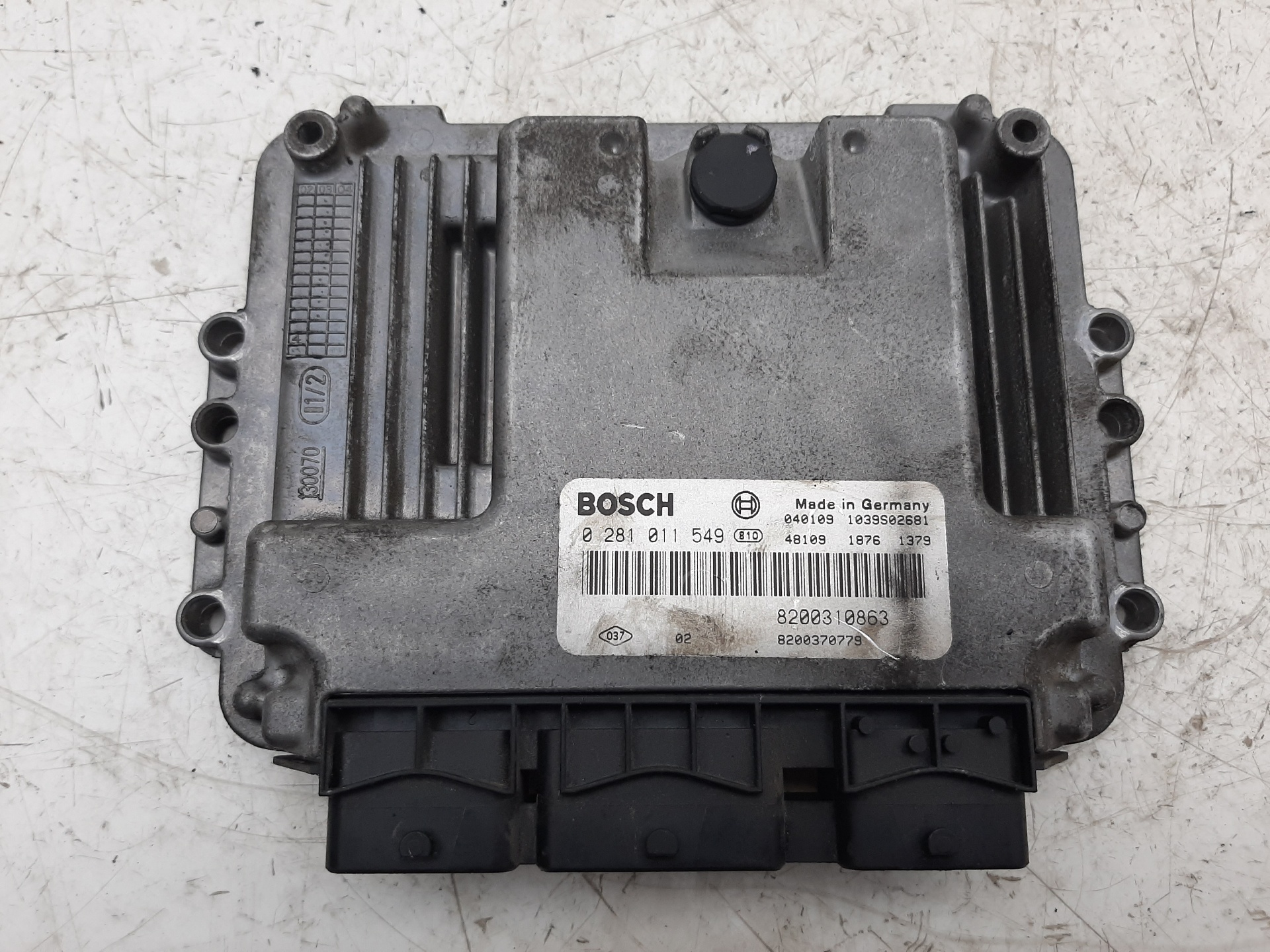 RENAULT Scenic 2 generation (2003-2010) Блок управления двигателем 0281011549, 8200310863 18554050