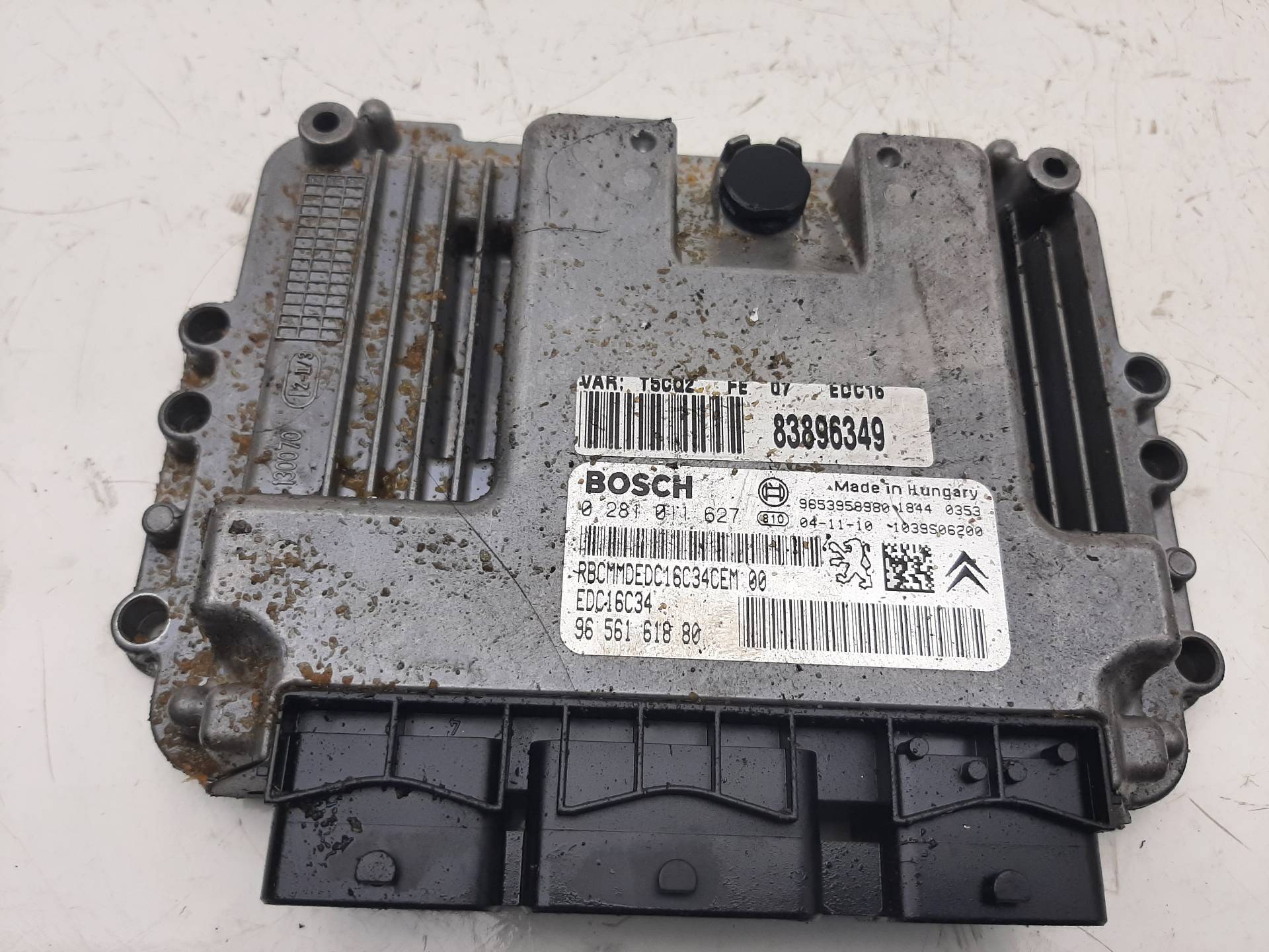 SKODA 307 1 generation (2001-2008) Engine Control Unit ECU 0281011627, 9656161880 18572832