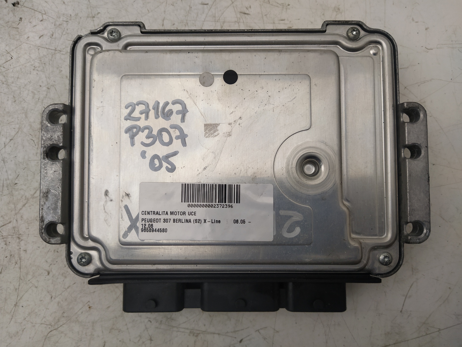 PEUGEOT 307 1 generation (2001-2008) Engine Control Unit ECU 9658944580,0281011629 25917958