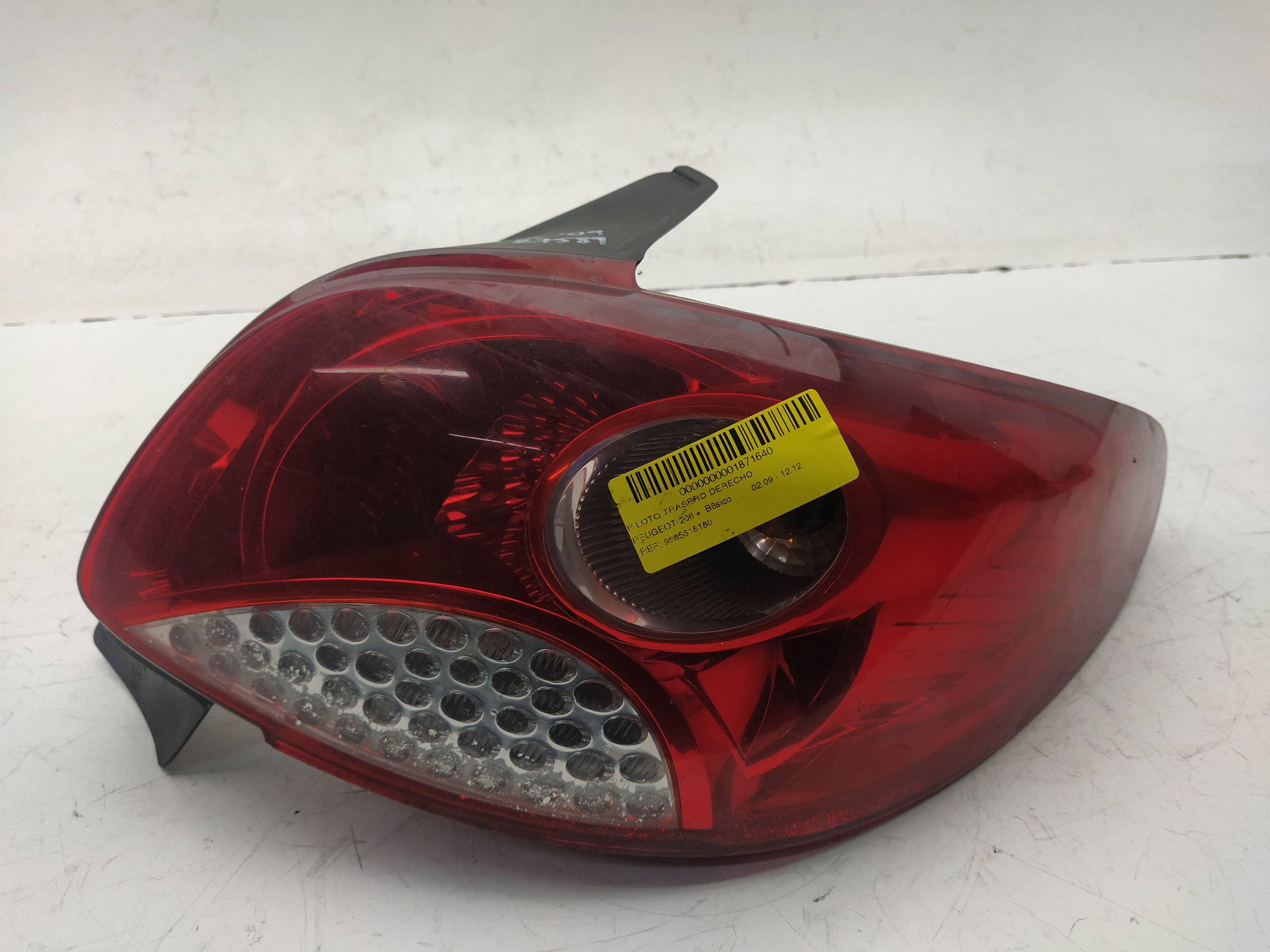 PEUGEOT 206 2 generation (2009-2013) Фонарь задний правый 9685618180 18548962