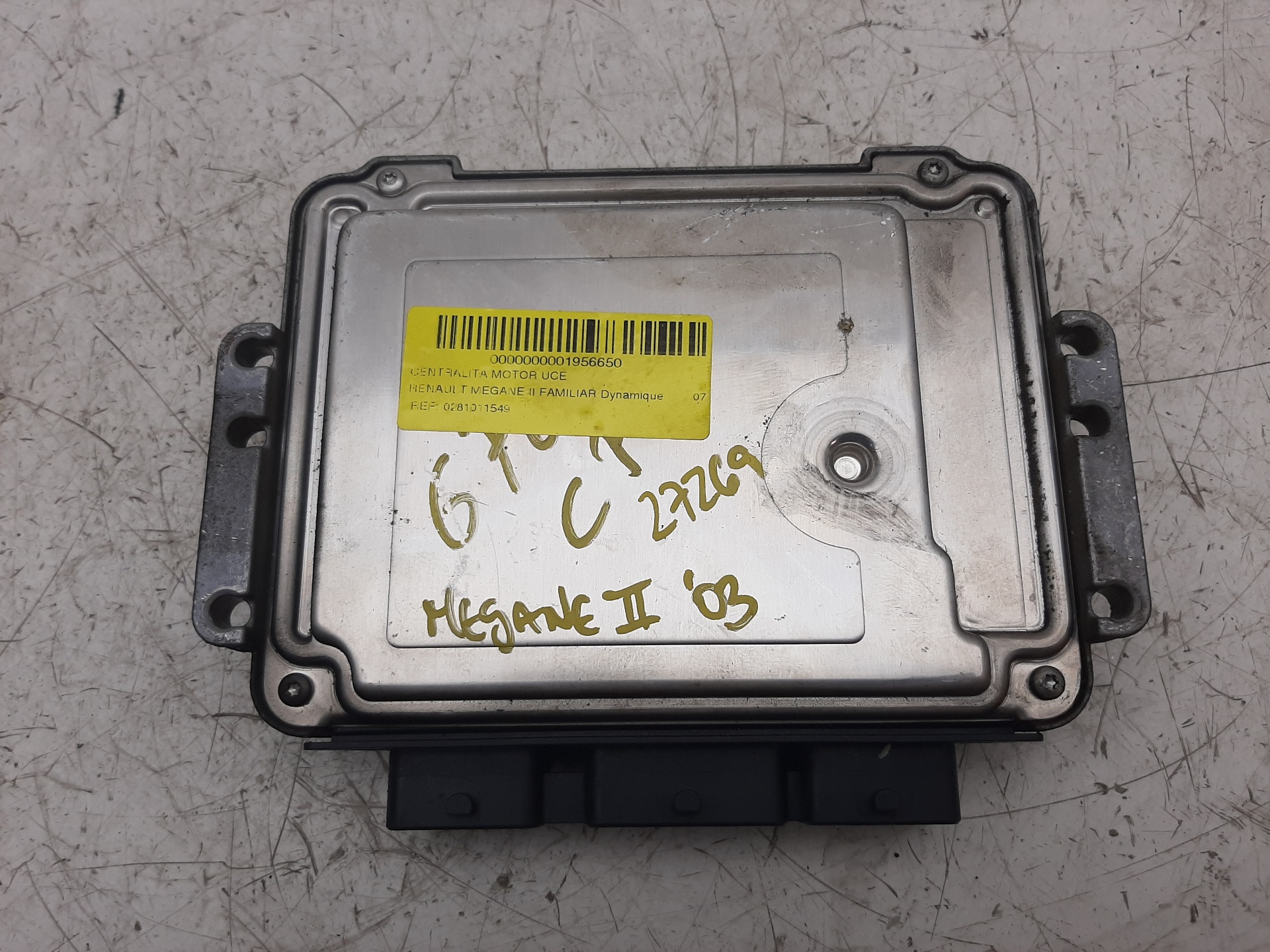 RENAULT Megane 3 generation (2008-2020) Engine Control Unit ECU 0281011549,8200310863 18564339