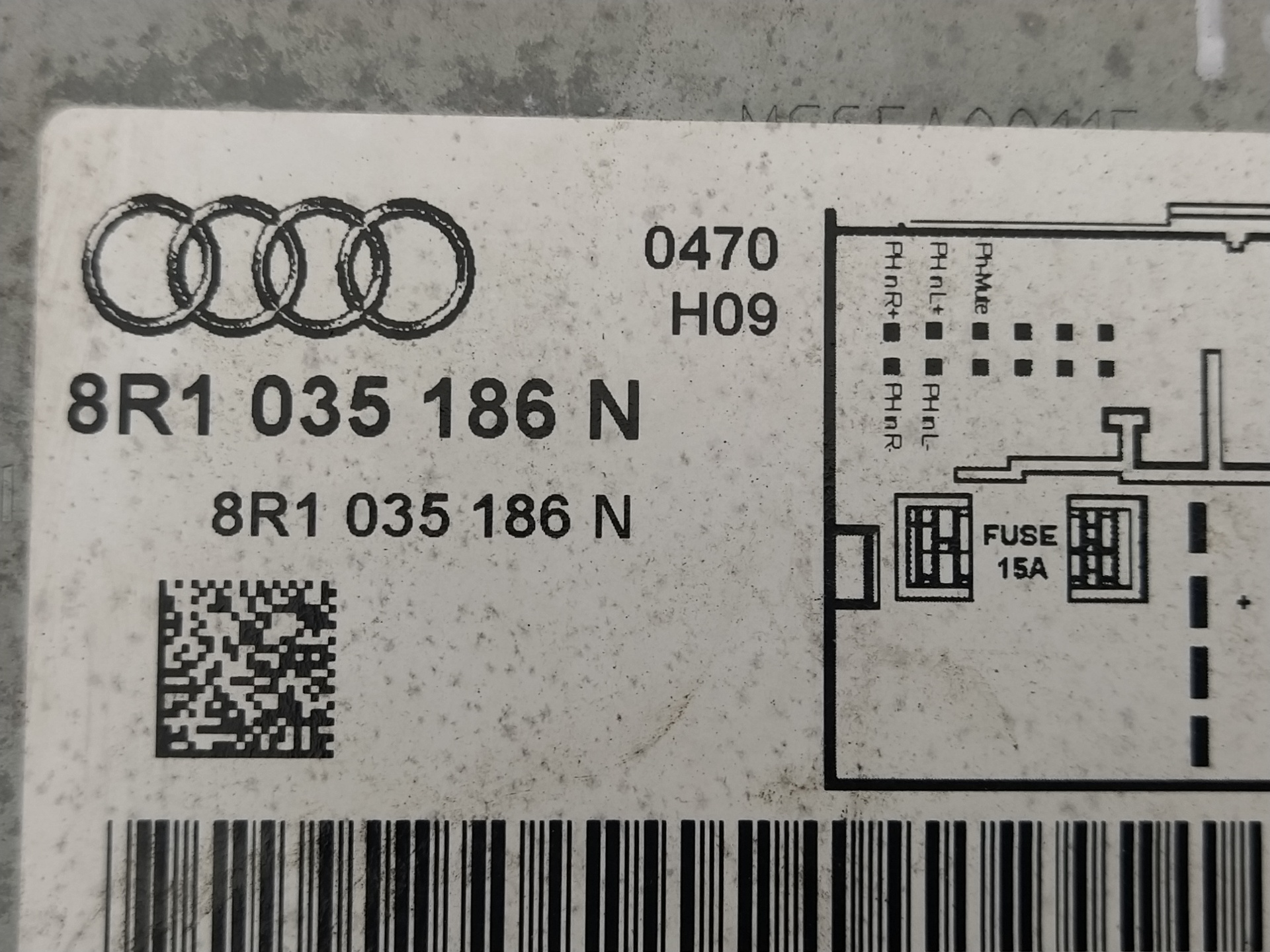 AUDI A4 B8/8K (2011-2016) Muzikos grotuvas be navigacijos 8R1035186N 25034522