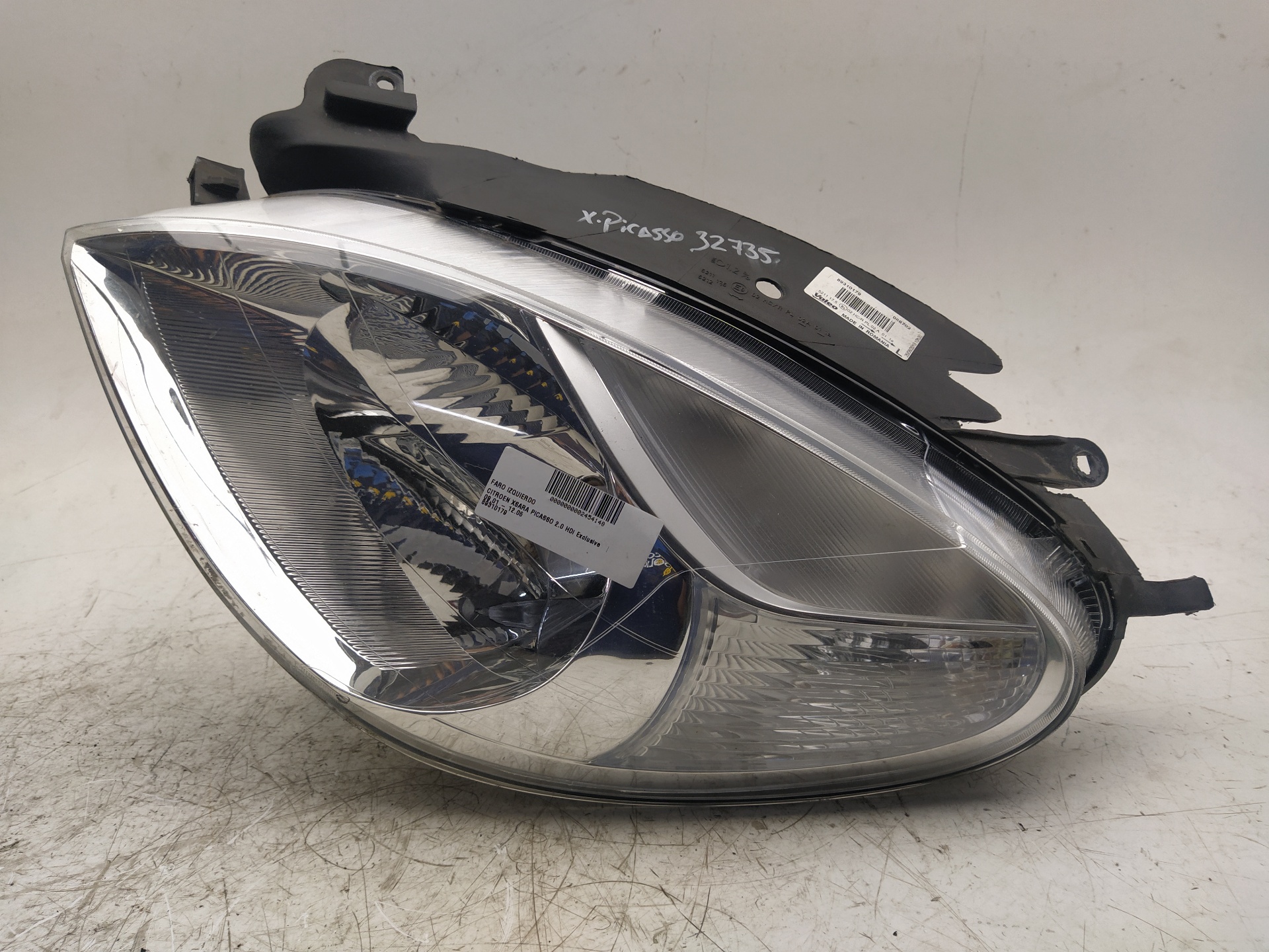 CITROËN Xsara Picasso 1 generation (1999-2010) Front Left Headlight 89310179 26961895