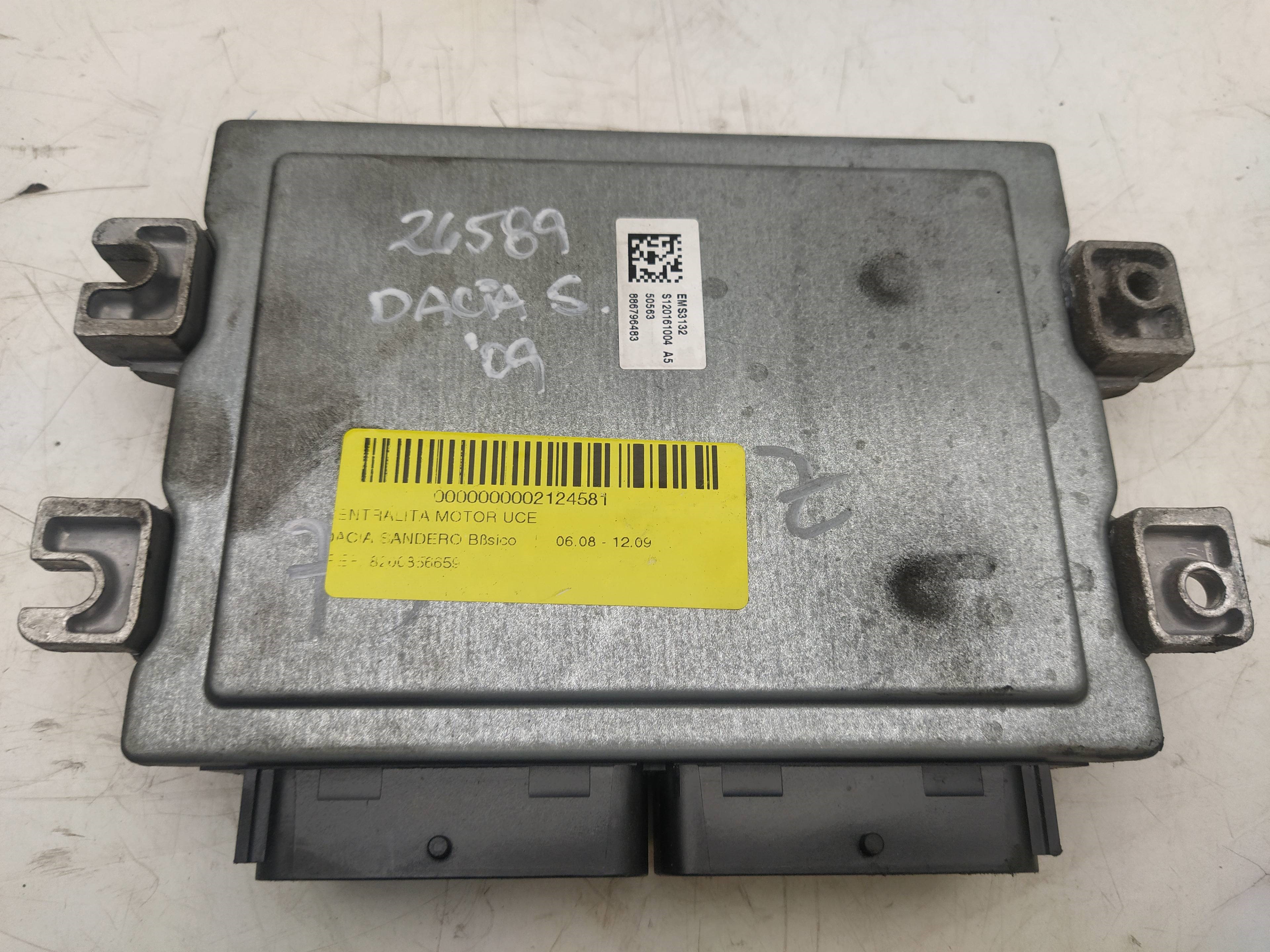 DACIA Logan 1 generation (2004-2012) Moottorin ohjausyksikkö ECU 8200856659,8200598393 24011514