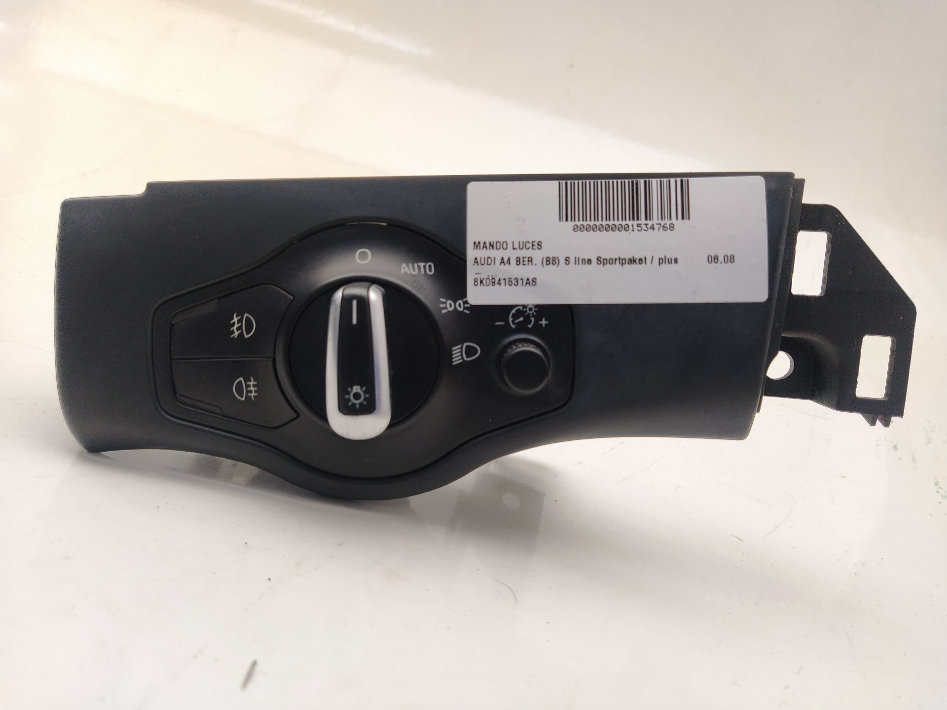 AUDI A4 B8/8K (2011-2016) Headlight Switch Control Unit 8K0941531AS,748501350002 25034509