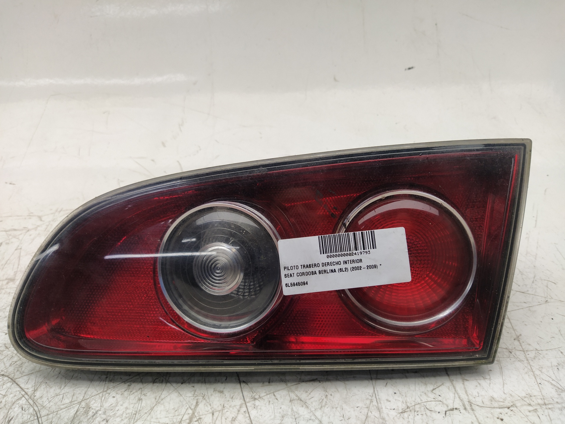 SEAT Cordoba 2 generation (1999-2009) Rear Right Taillight Lamp 6L5945094 25580631