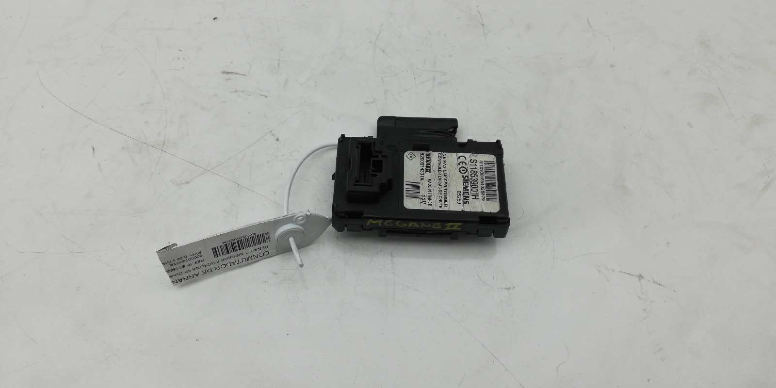 RENAULT Megane 2 generation (2002-2012) Ignition Lock S118539001H, 8200074331A 18498465