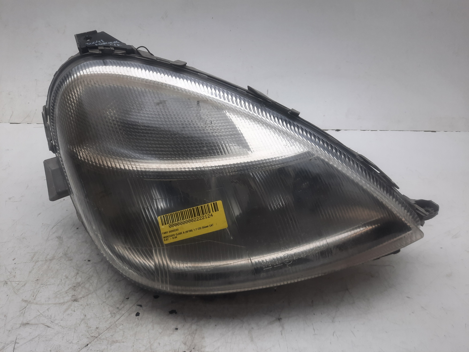 VAUXHALL A-Class W168 (1997-2004) Front Right Headlight A1688201061 18644173