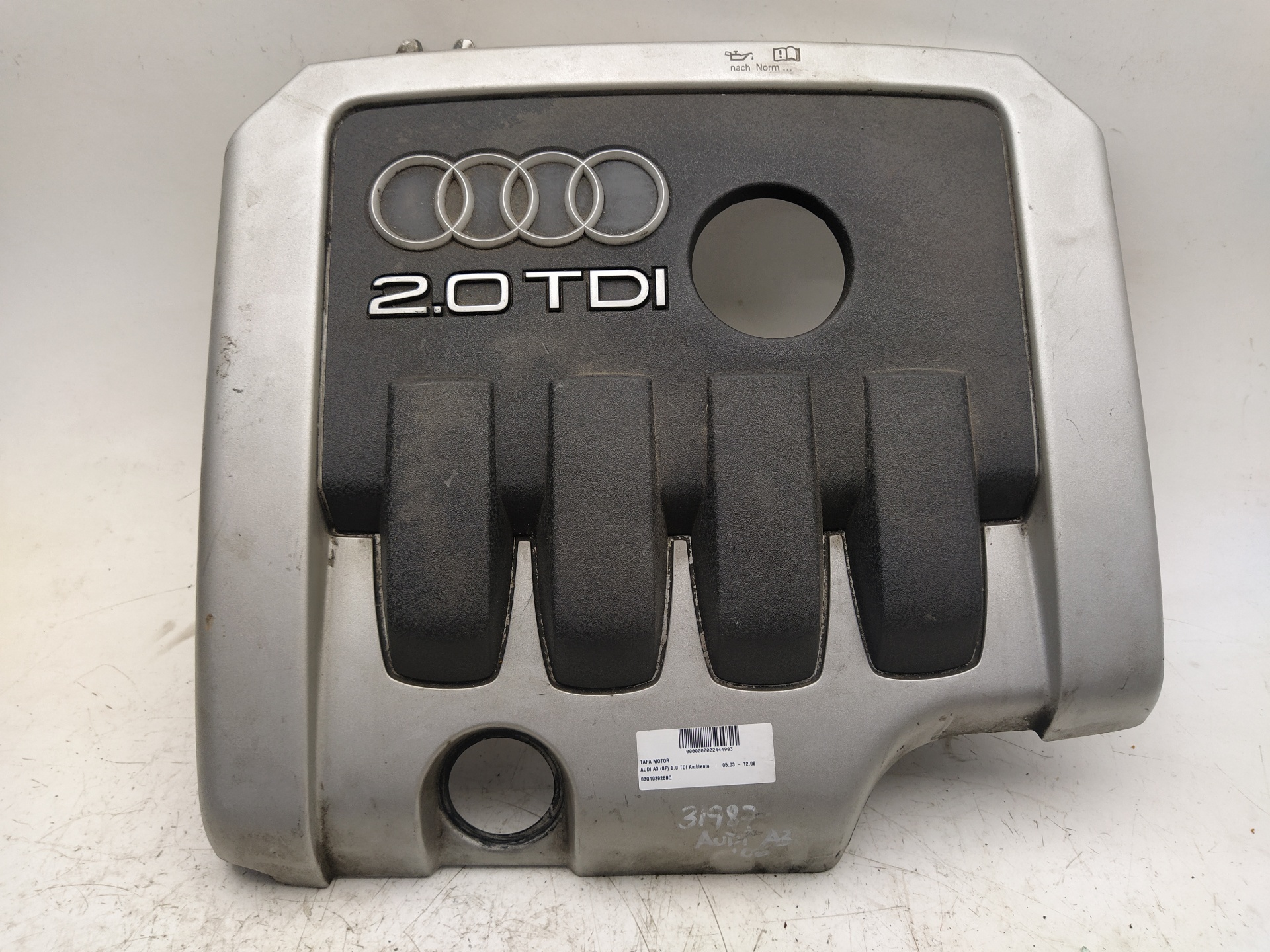 AUDI A3 8P (2003-2013) Защита двигателя 03G103925BQ 26409535